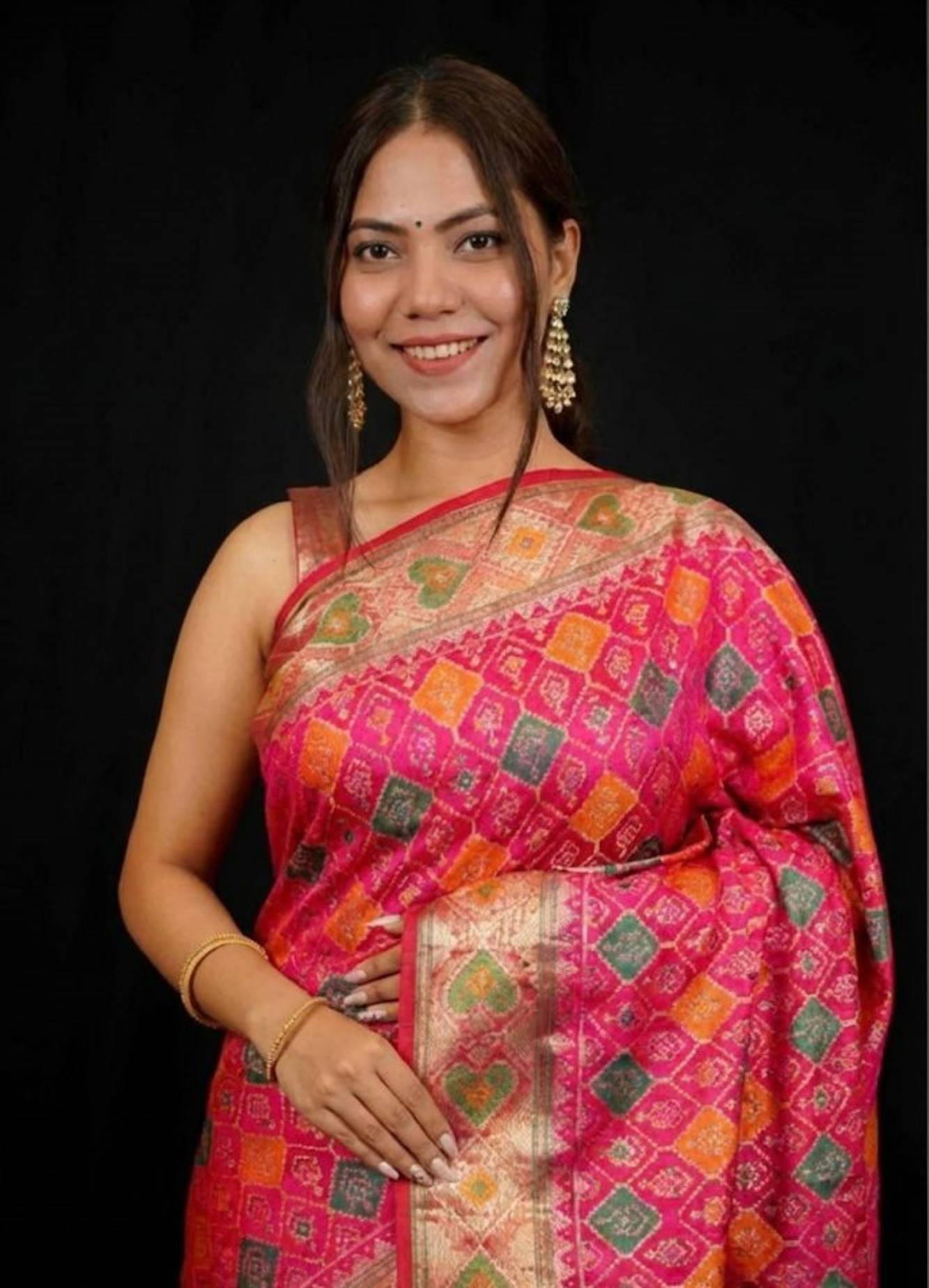 Patola weave ready to wear saree