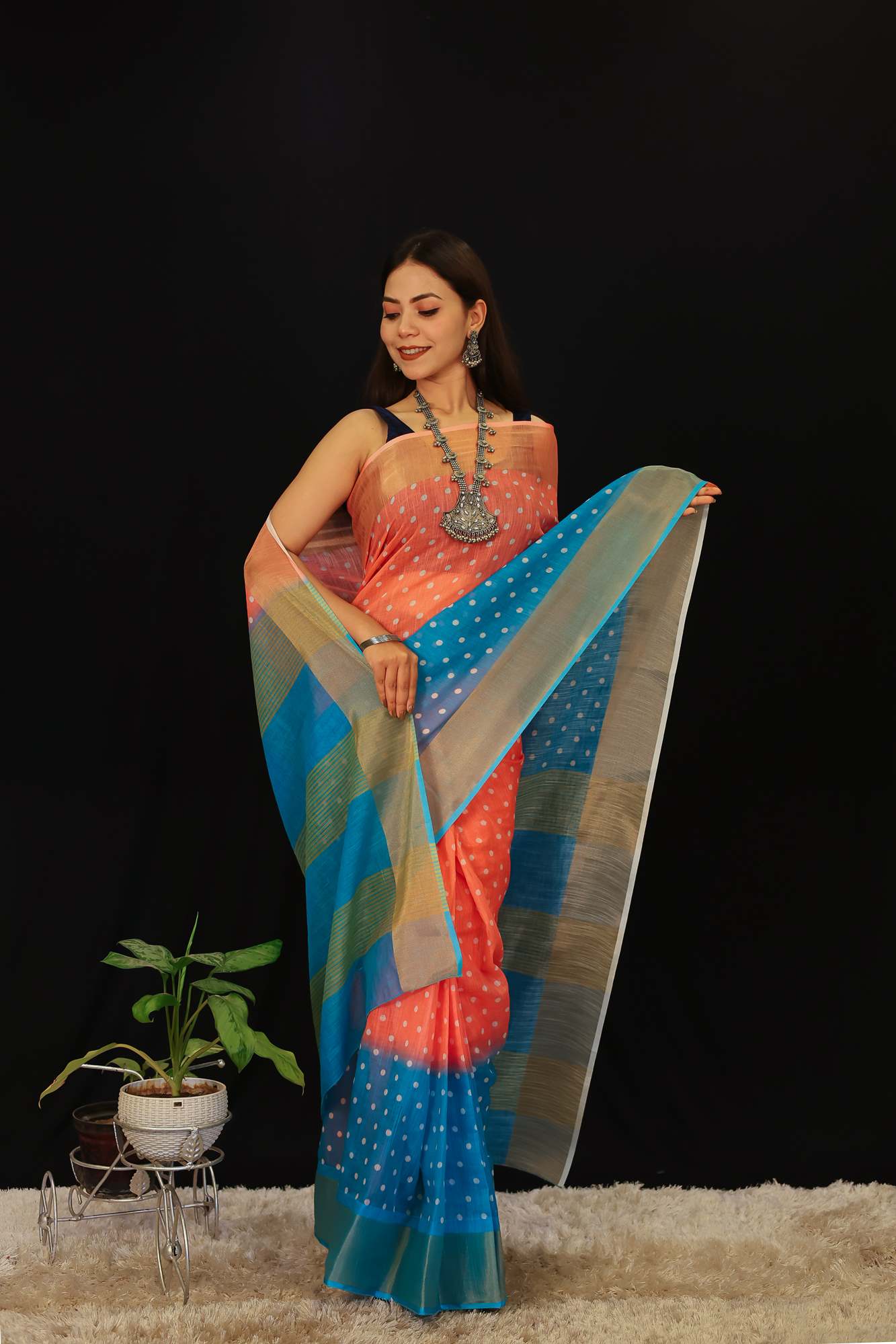 Ready to Wear One Minute Sarees Prestitched Sarees customised Plus Size 