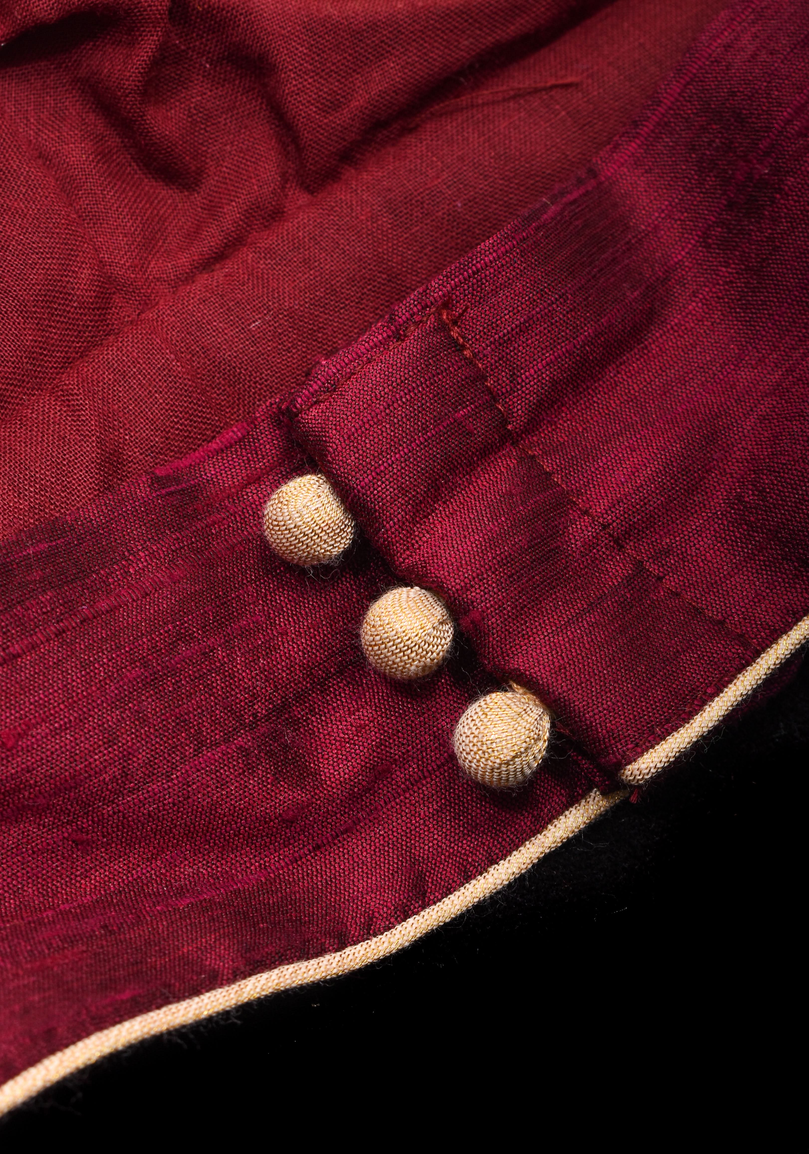 Exquisite Maroon Peacock Brocade Bustier Blouse | Shobitam