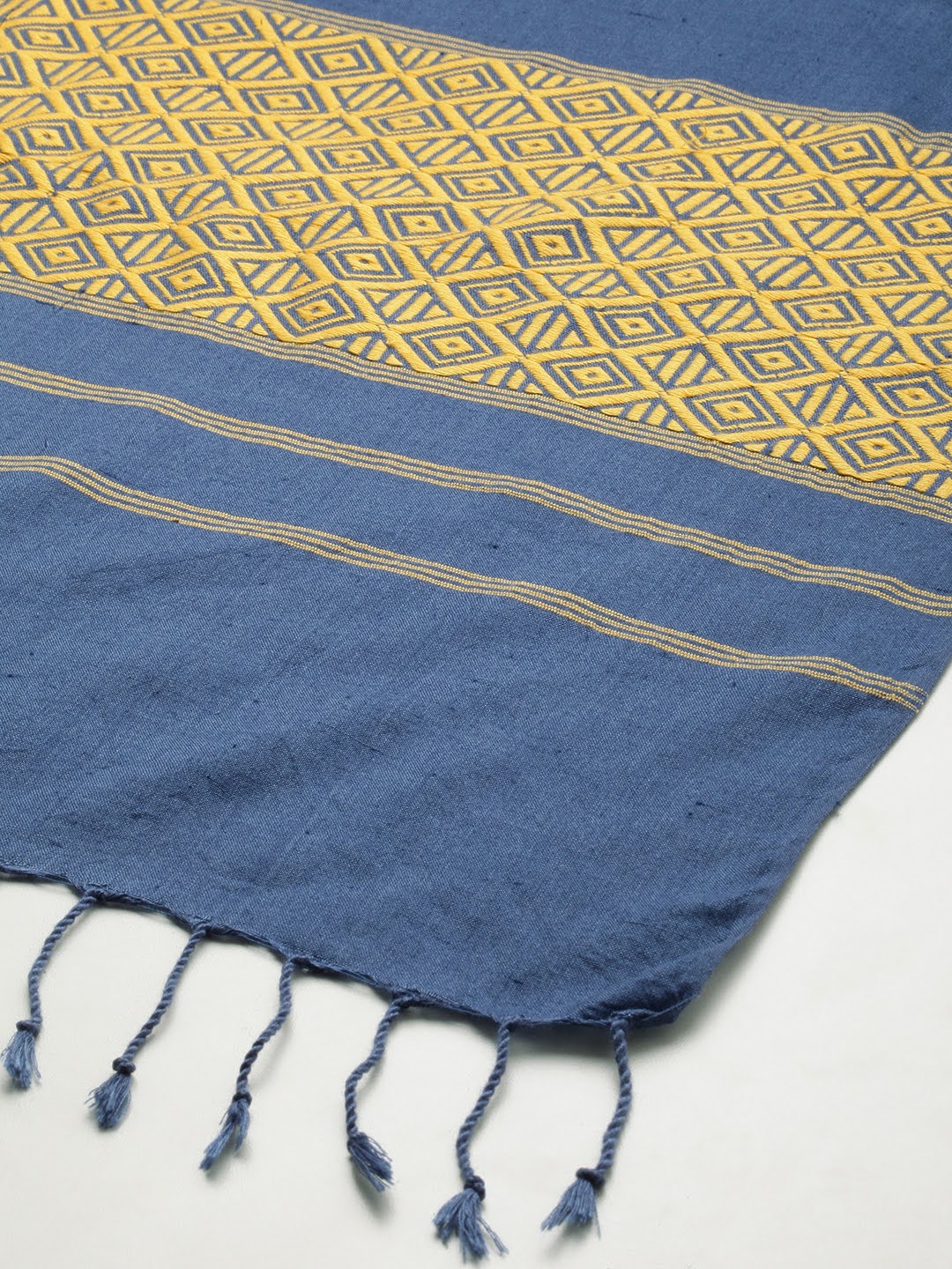 80x24" Handloom Eri Ahimsa Silk Stole | SHOBITAM