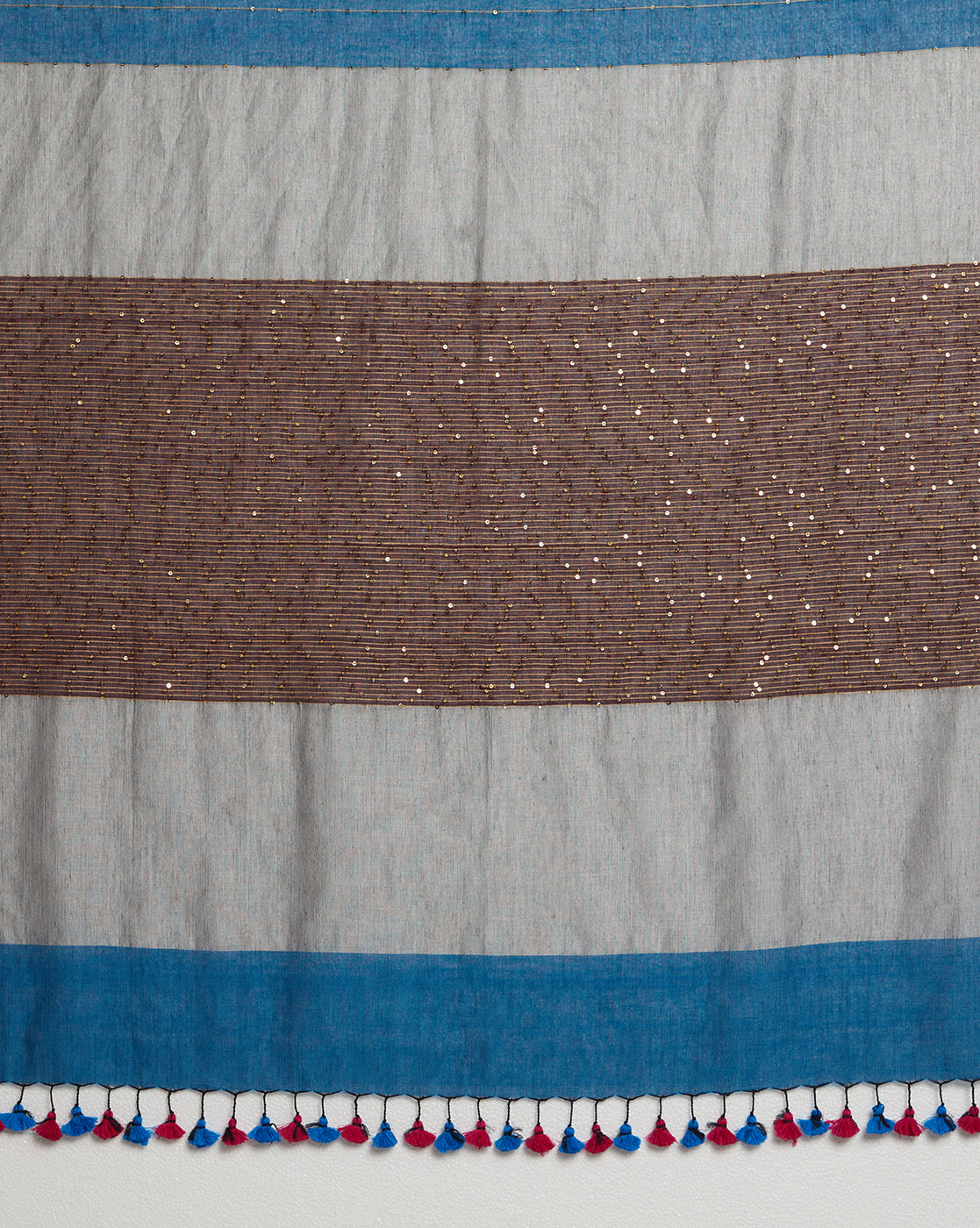 Handloom Sequins Cotton Saree | SHOBITAM