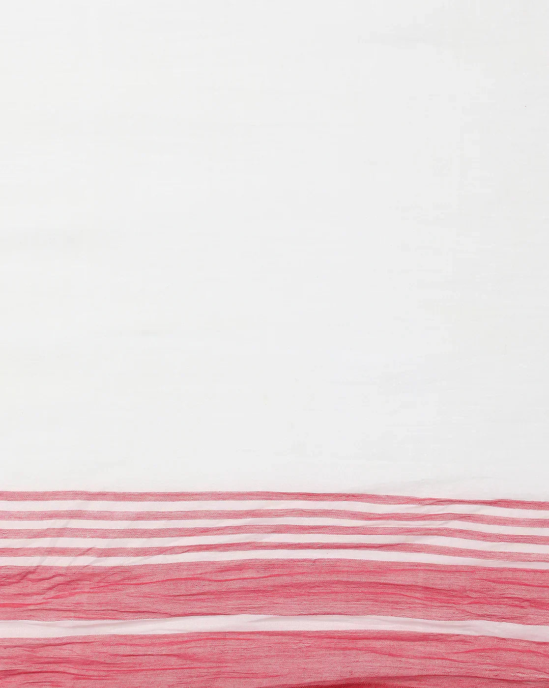 White Red Diamond Jamdani Cotton Saree