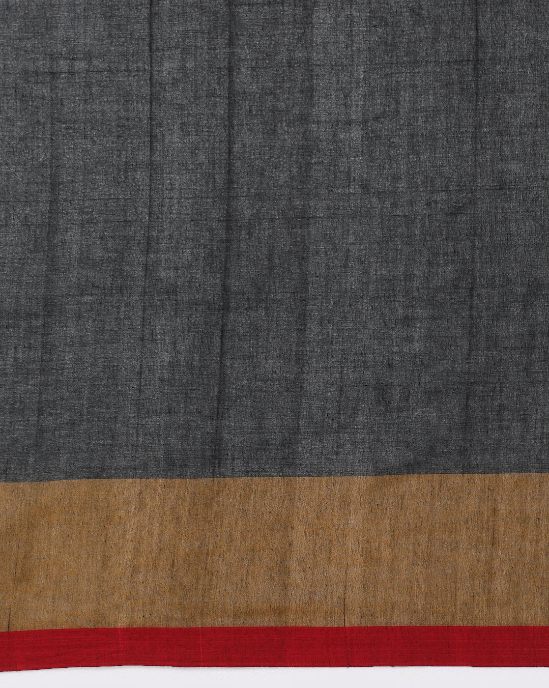Handloom Colour block Cotton Saree with pompoms | Shobitam