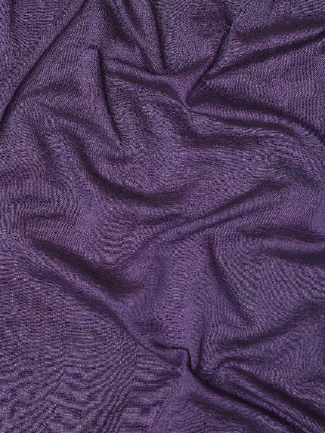 Purple Green Colour Block Cotton Saree with pompoms | Shobitam