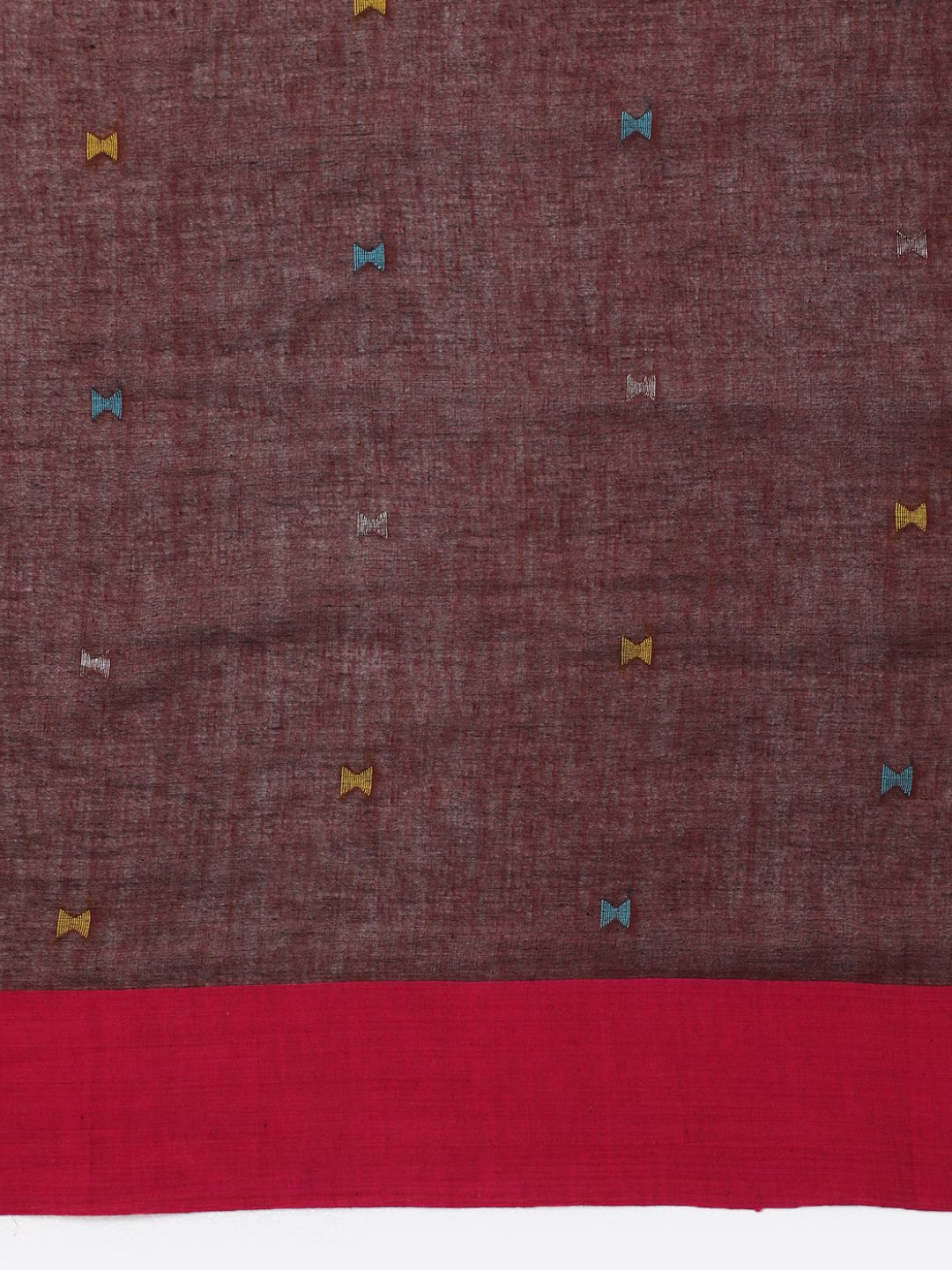 Handloom Jamdani Cotton Saree With Blouse Piece | Shobitam
