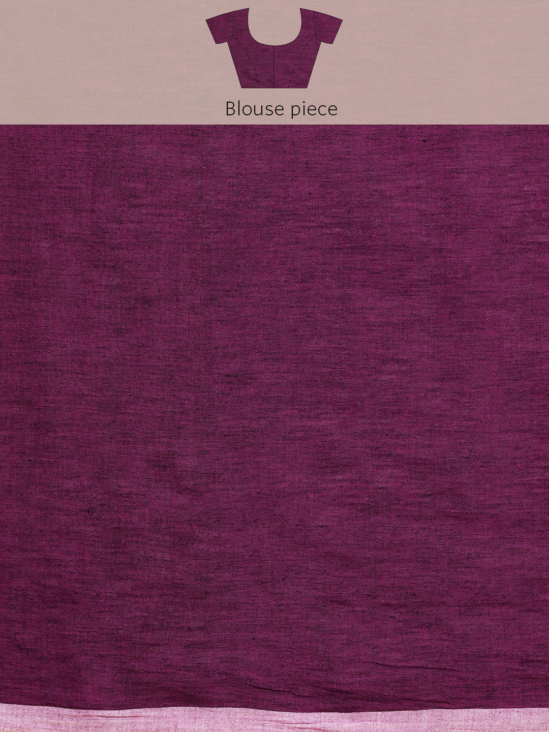 Handloom Purple Ghicha Pallu Kantha Stitch Saree with Blouse piece | SHOBITAM