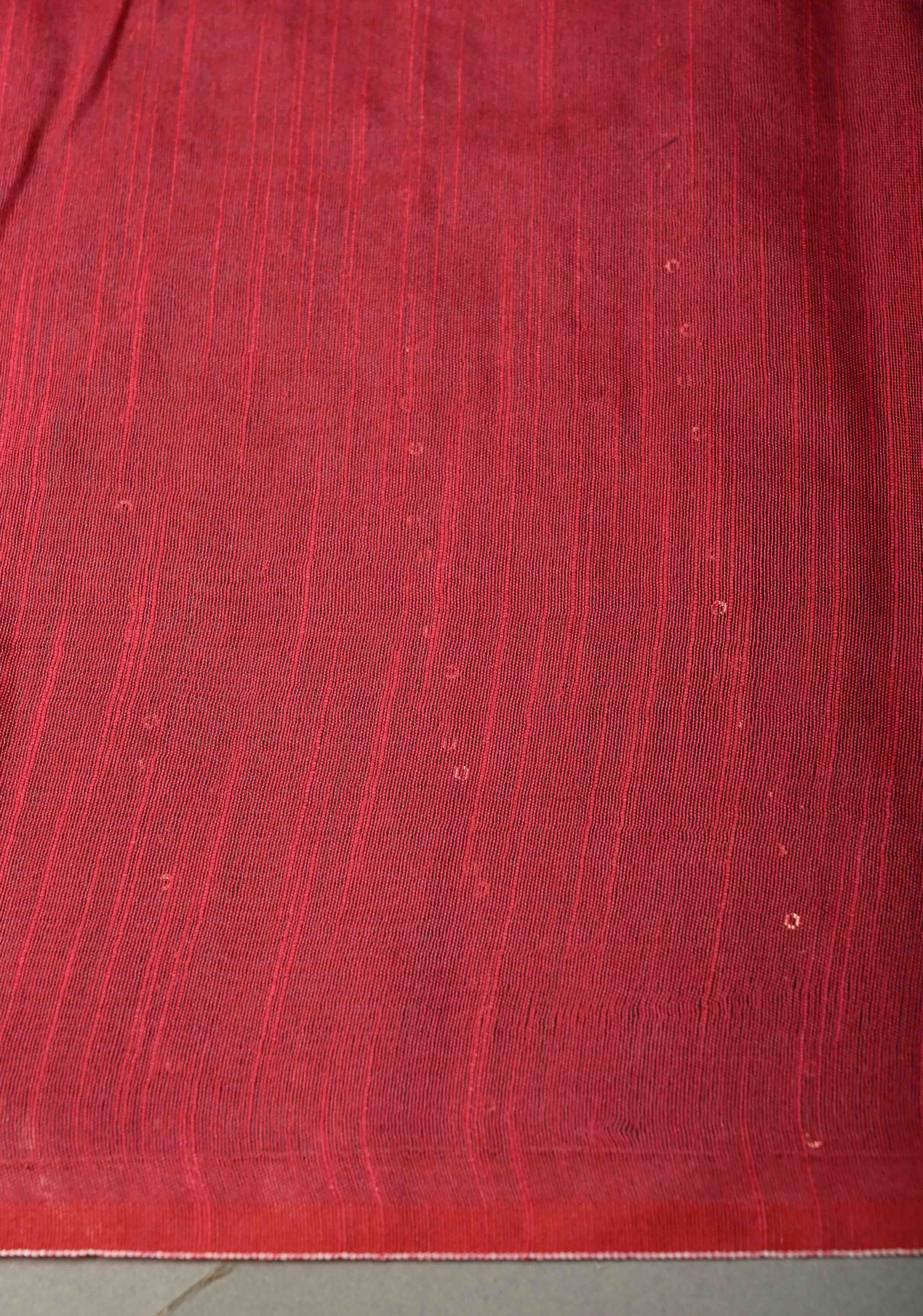 Cloudy Gray Borderless Semi Tussar Saree with Pocket Sequins Detailing and Contrast Pallu | Shobitam