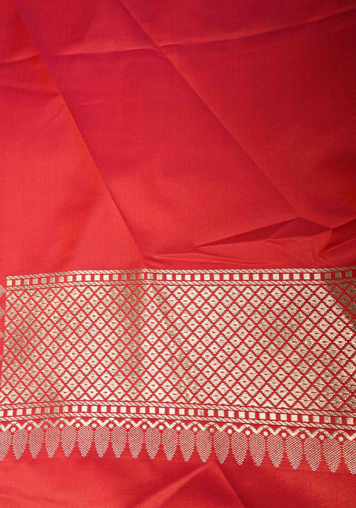 Pink Orange  Dual Tone Meenakari Detailing on Banarasi Semi Mashru Silk Saree With Floral jaal Brocade and Zari Border | SHOBITAM