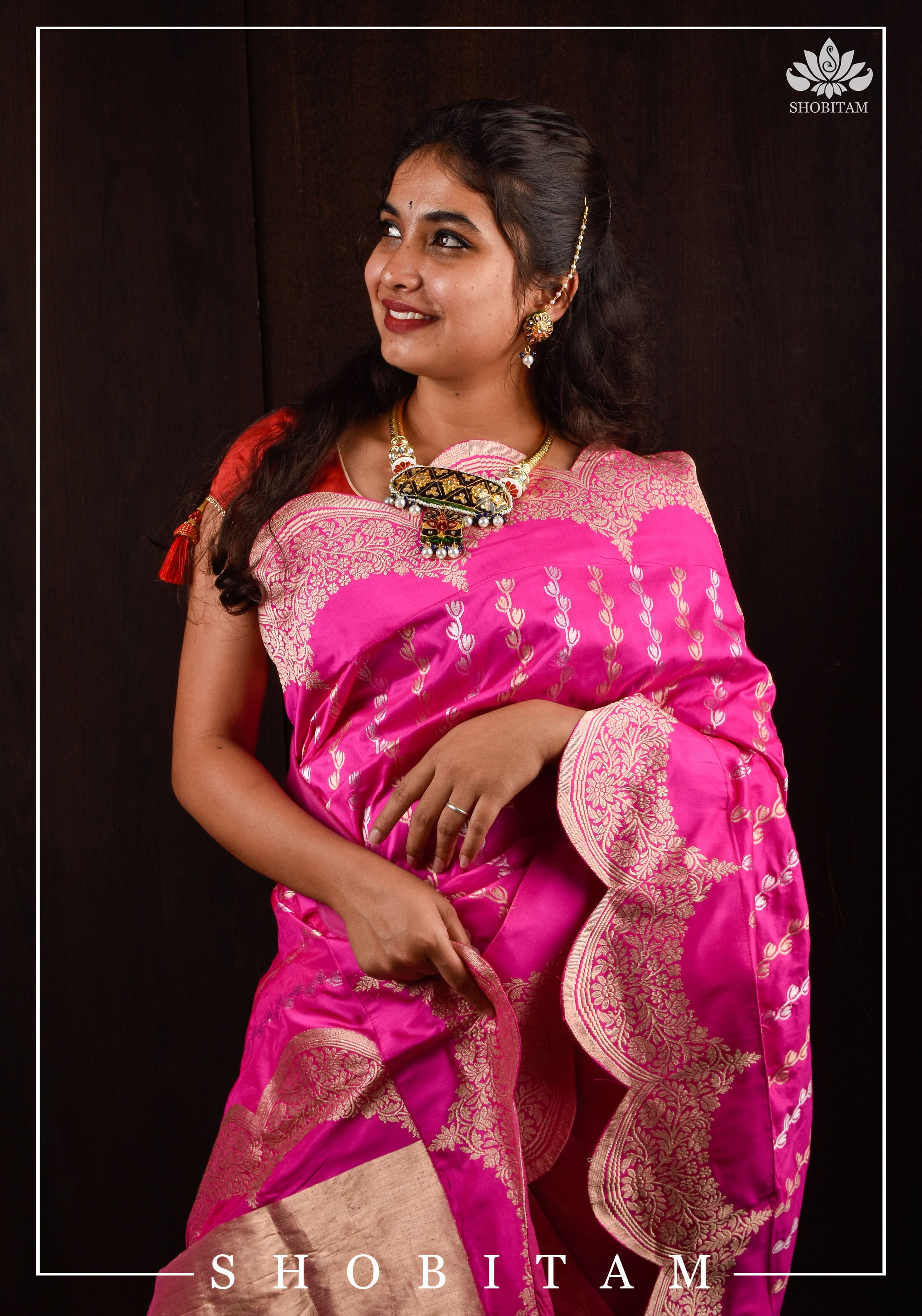 Lacquer Jewelry Hasli necklace and earrings set | Shobitam Jewelry