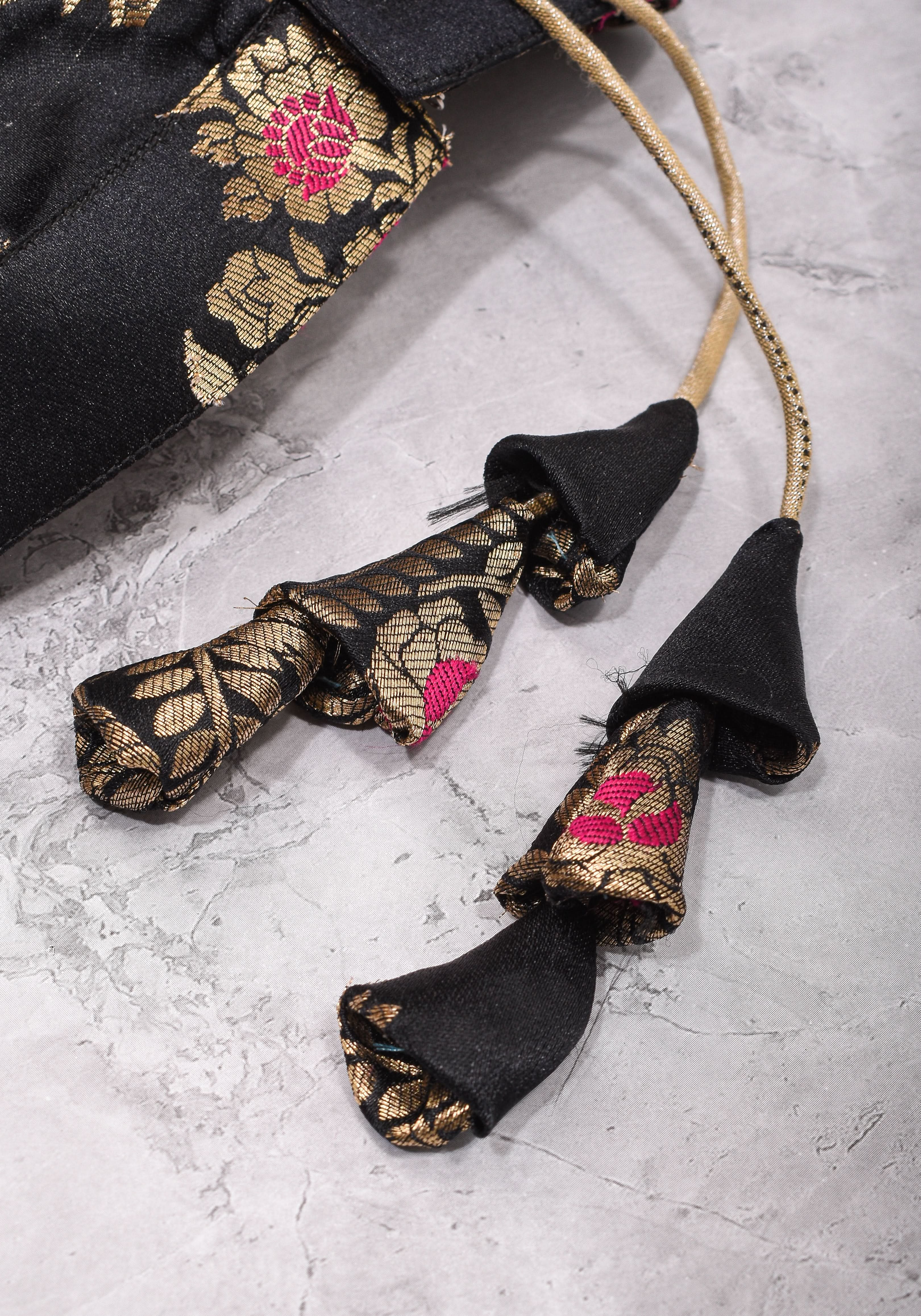 Black Meenakari halter neck mix and match blouse for saree, Made to Order | Shobitam