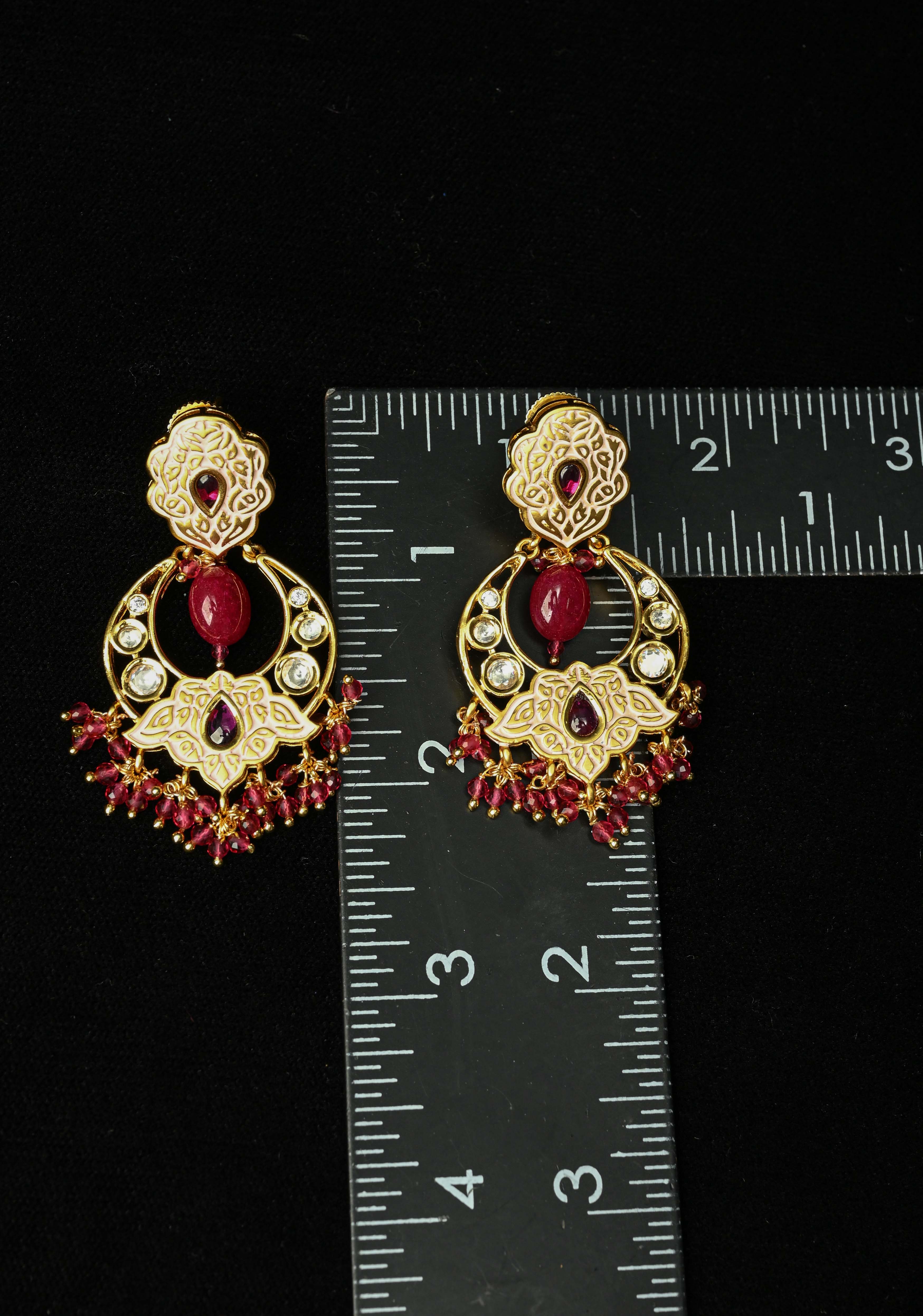 Noor Kundan Chandbali Earrings | Shobitam