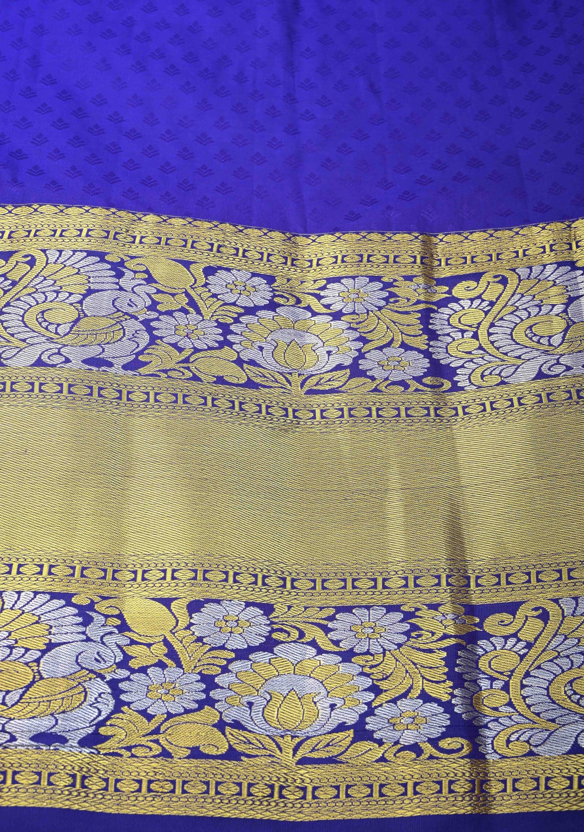 Pink Semi Silk Saree in Kanchi Style with Brocade and Wide Contrast Zari Border | SHOBITAM