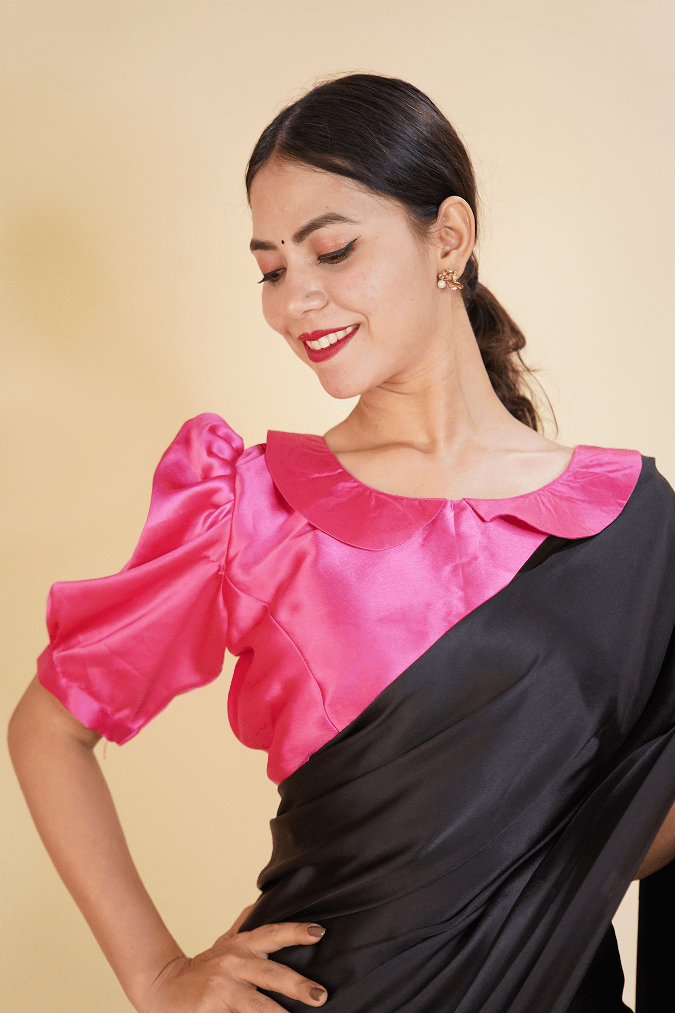 Sitaramam Style - Ready to wear Satin Silk Blouse - Isadora Life Online Shopping Store