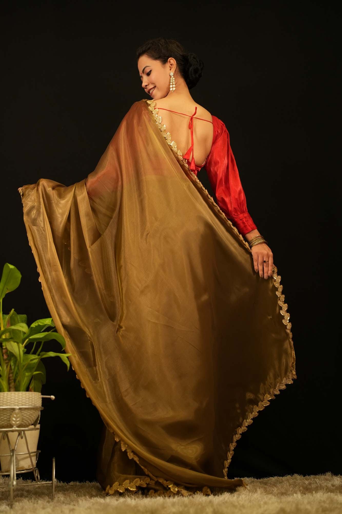 Ready to Wear One Minute Sarees Prestitched Sarees customised Plus Size 