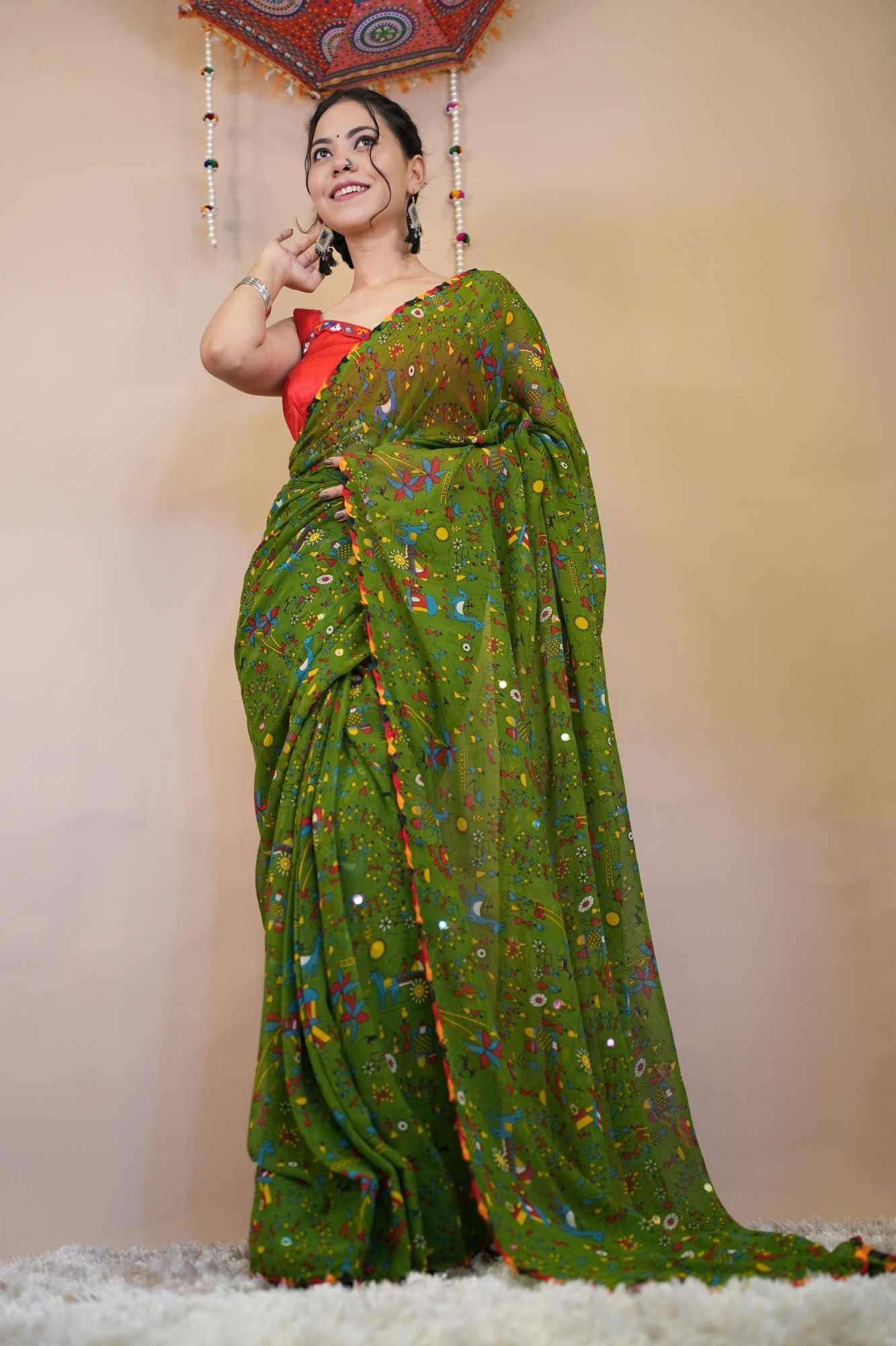 Ready to Wear One Minute Sarees Prestitched Sarees customised Plus Size 