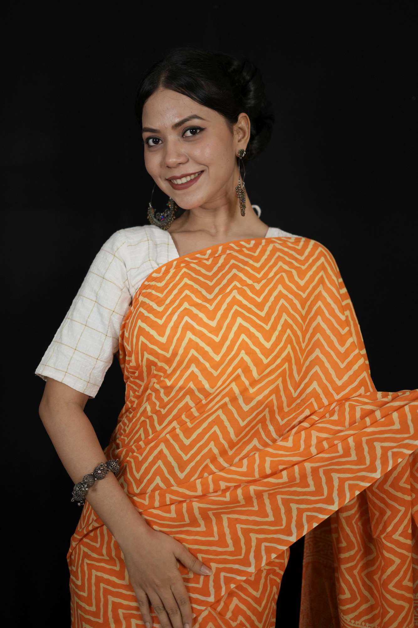 Mul mul ready to wear saree