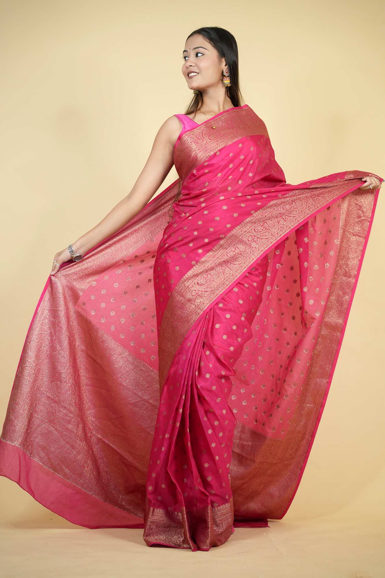 Rich Banarasi Predraped Ready to Wear Saree