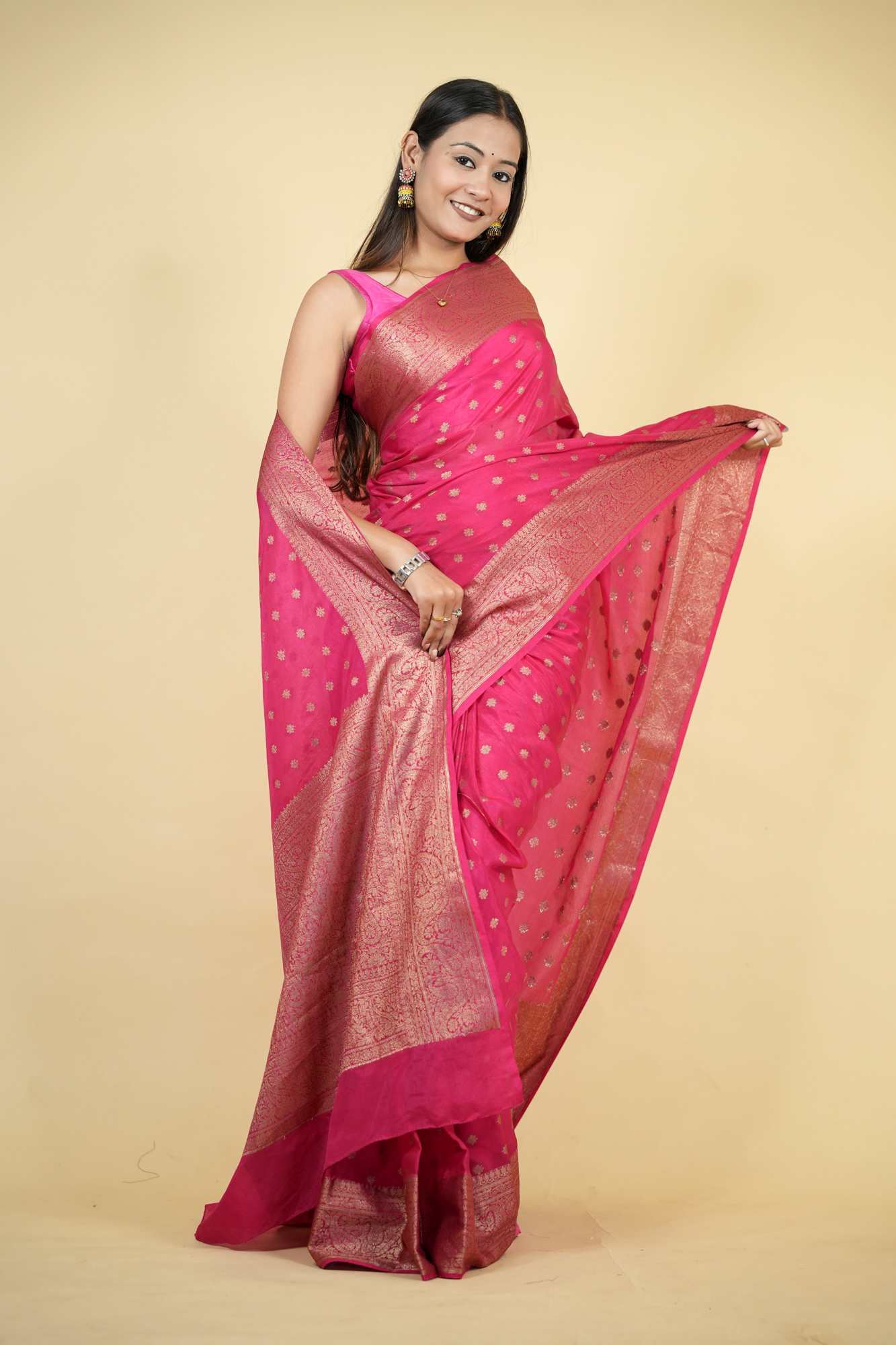 Rich Banarasi Predraped Ready to Wear Saree