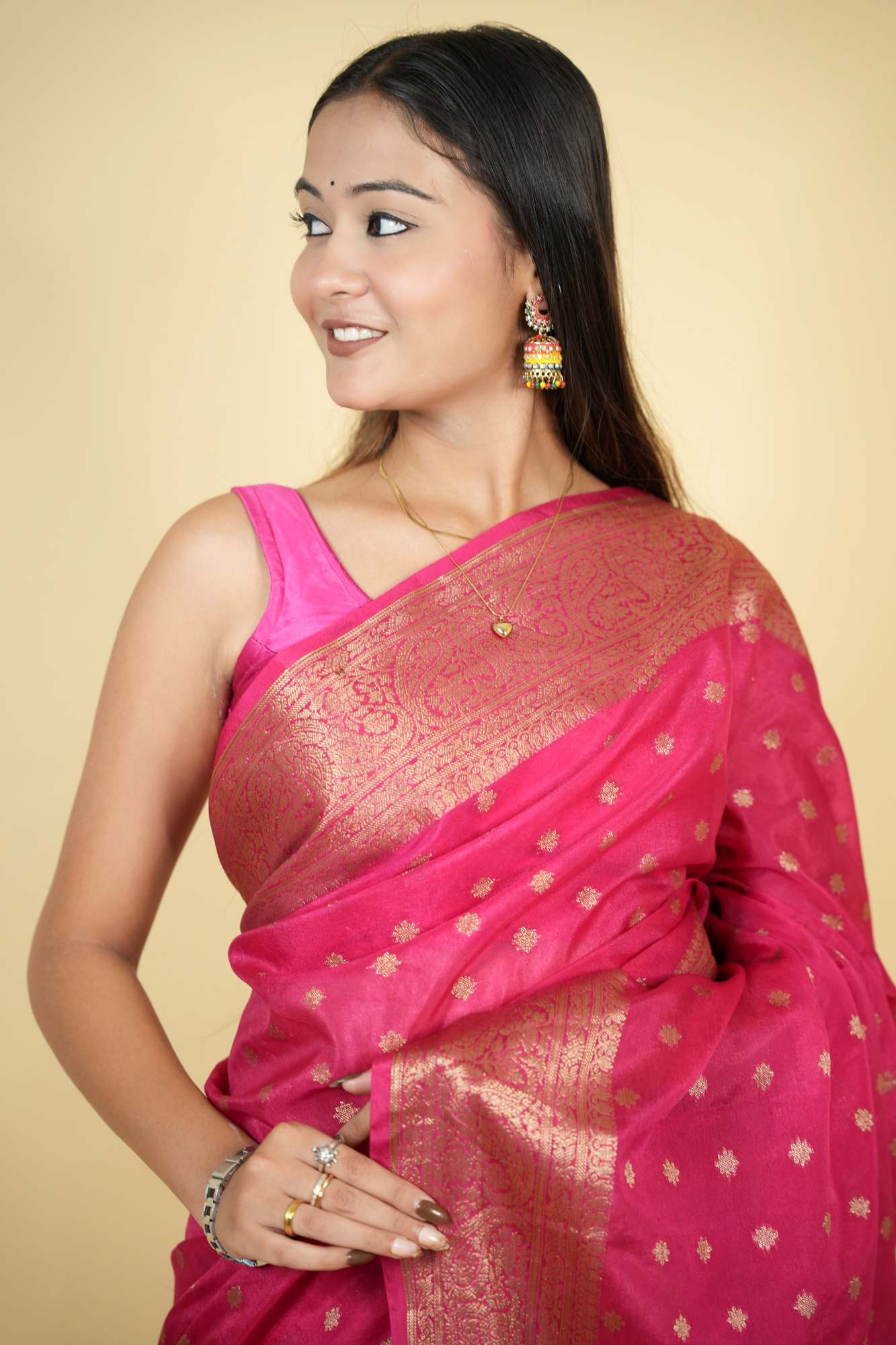 Rich Banarasi Predraped Ready to Wear Saree