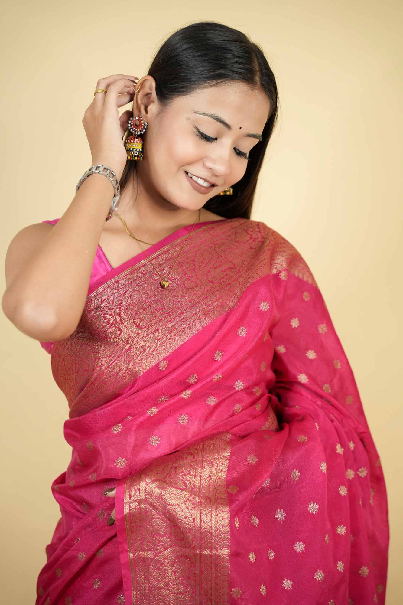 Rich Banarasi Predraped Ready to Wear Saree
