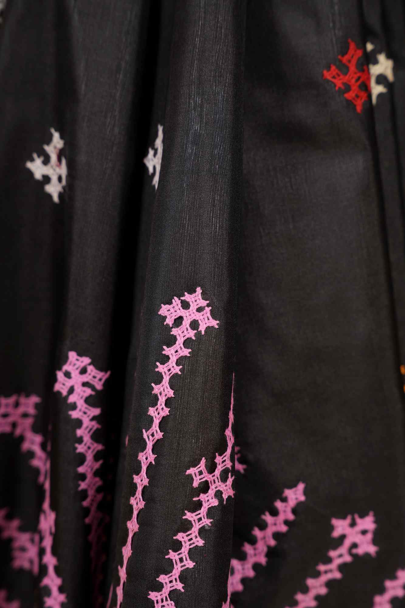 Black Bandhani-Inspired Heavy Resham Weave on Bangalore Silk Ready To wear Saree