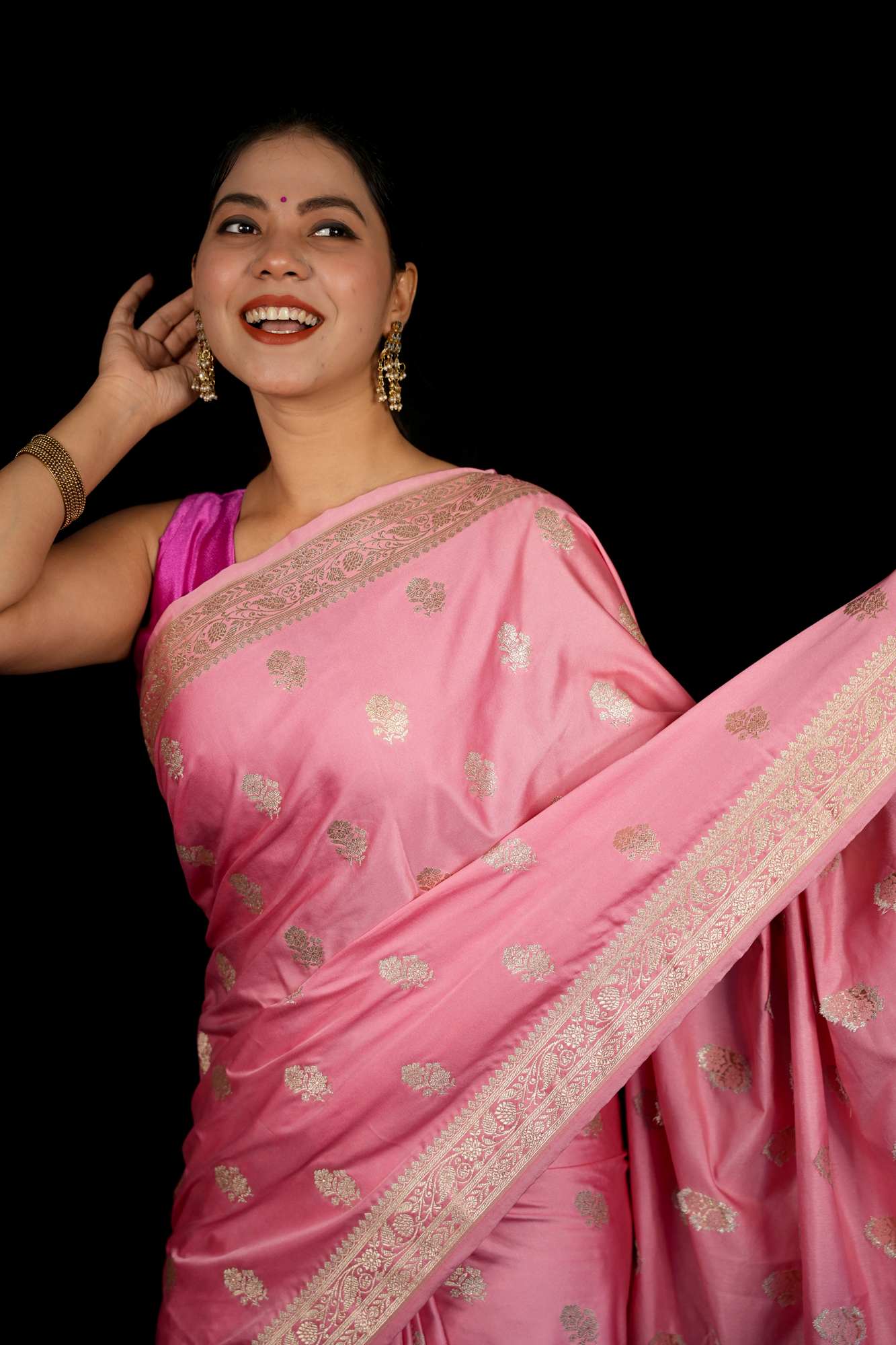 Mashru Silk Ready To Wear Saree