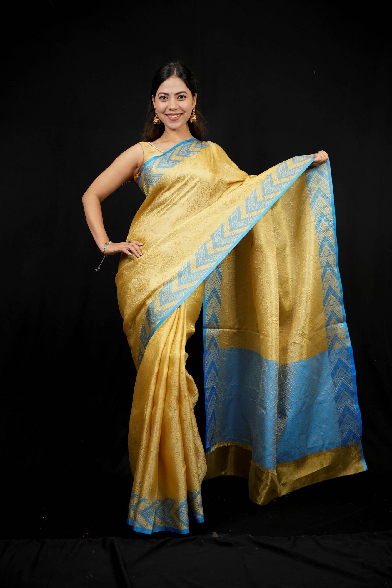 Nita Ambani inspired Banarasi ready to wear saree