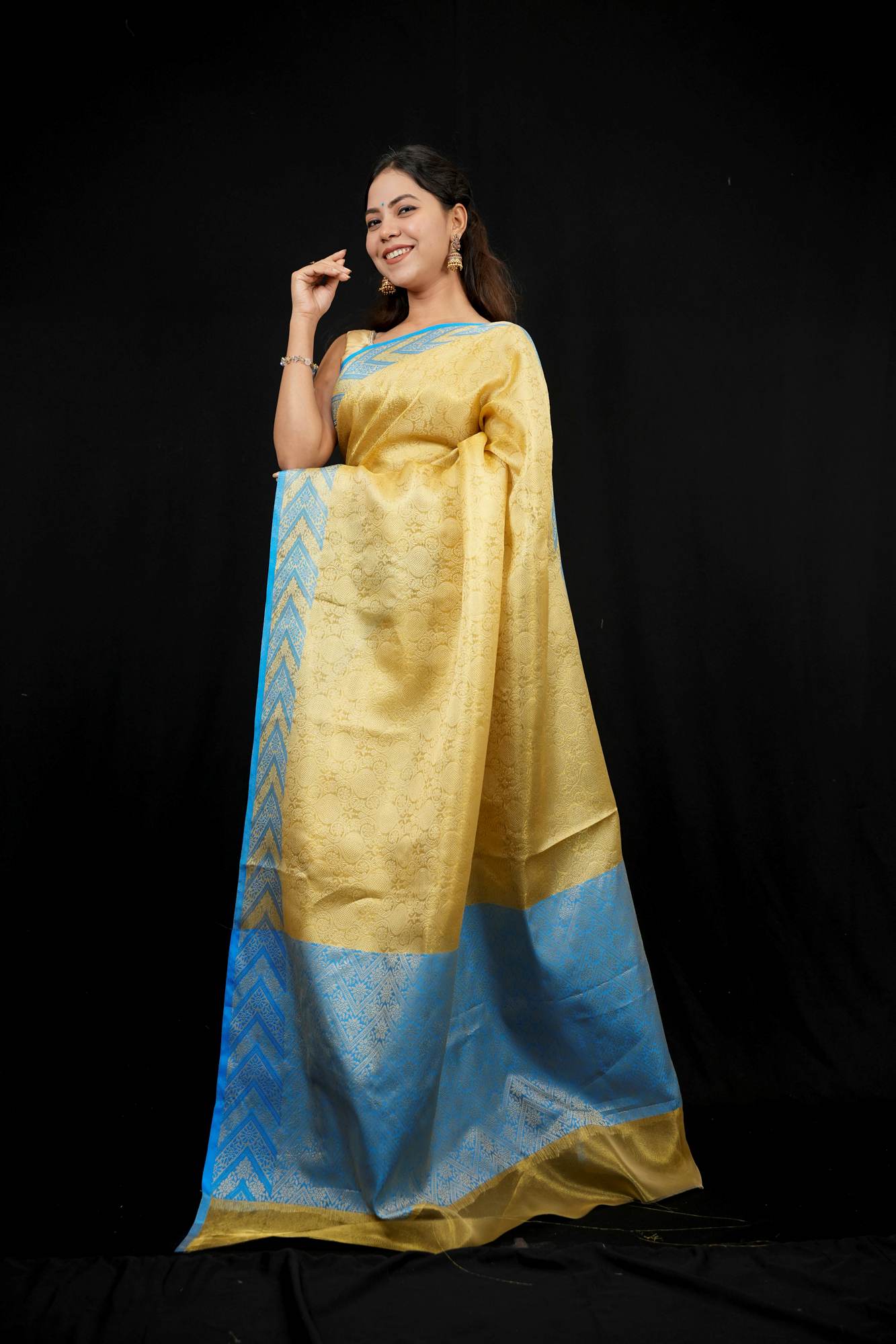 Nita Ambani inspired Banarasi ready to wear saree