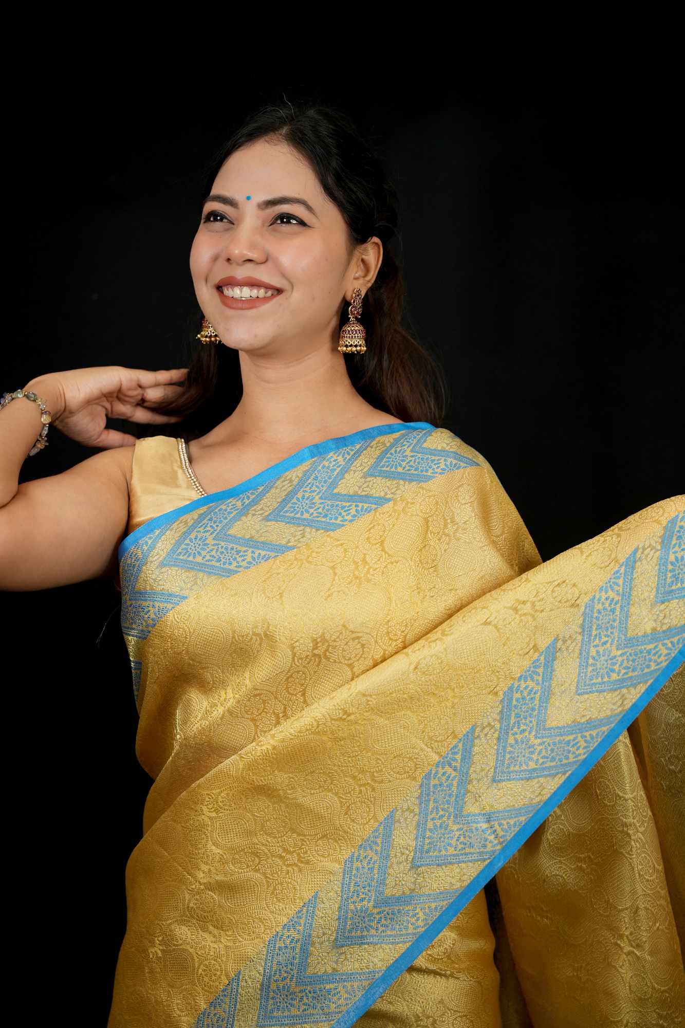 Nita Ambani inspired Banarasi ready to wear saree