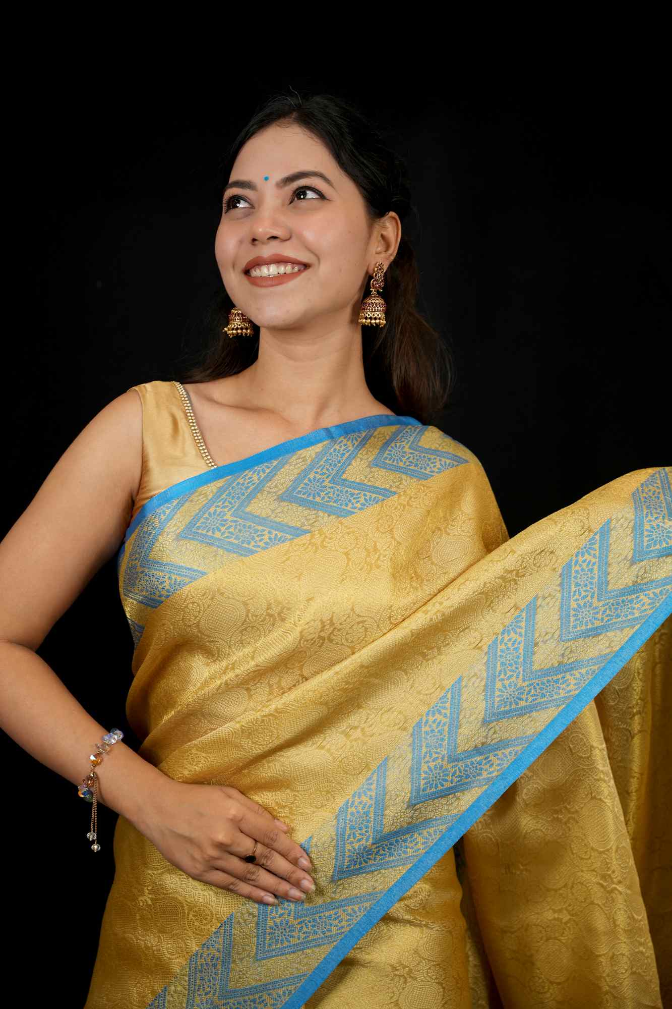 Nita Ambani inspired Banarasi ready to wear saree