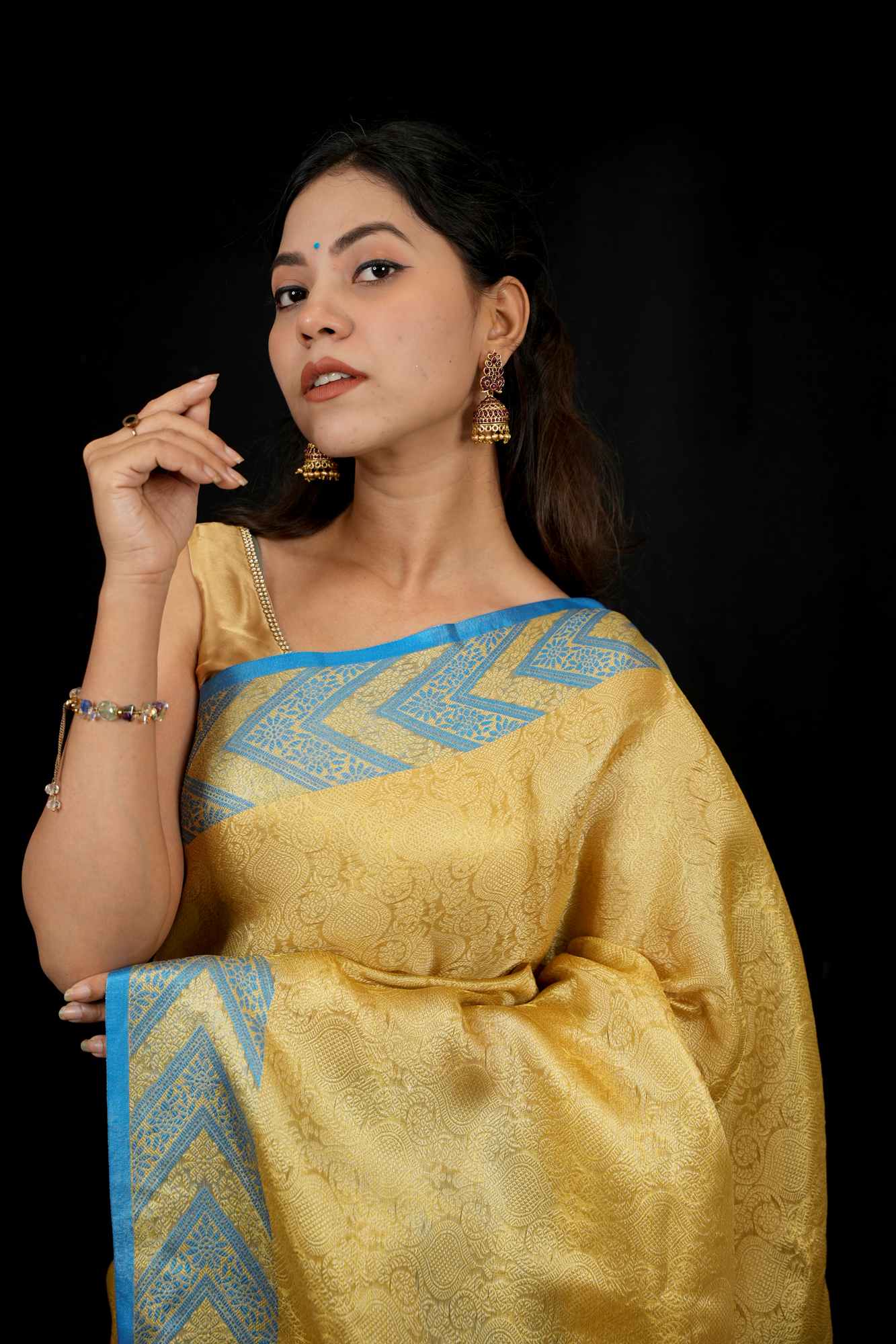 Nita Ambani inspired Banarasi ready to wear saree