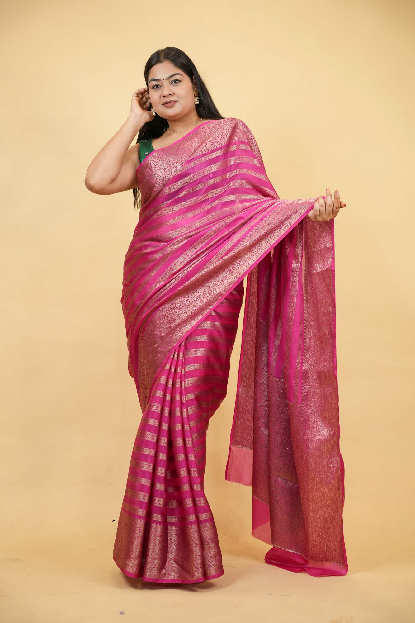 Banarasi Soft Warm Silk Ready To Wear Saree