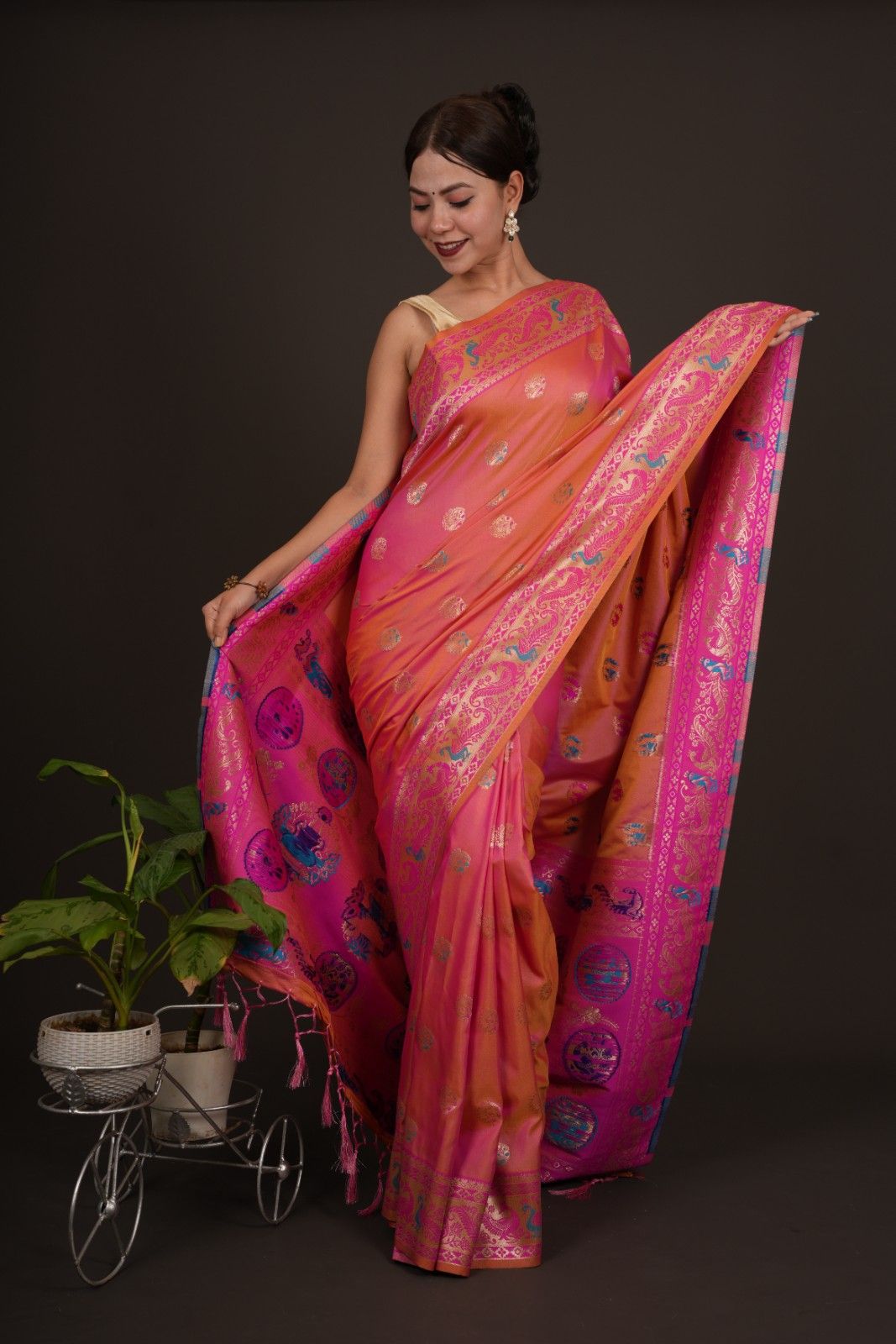 Ready to Wear One Minute Sarees Prestitched Sarees customised Plus Size 