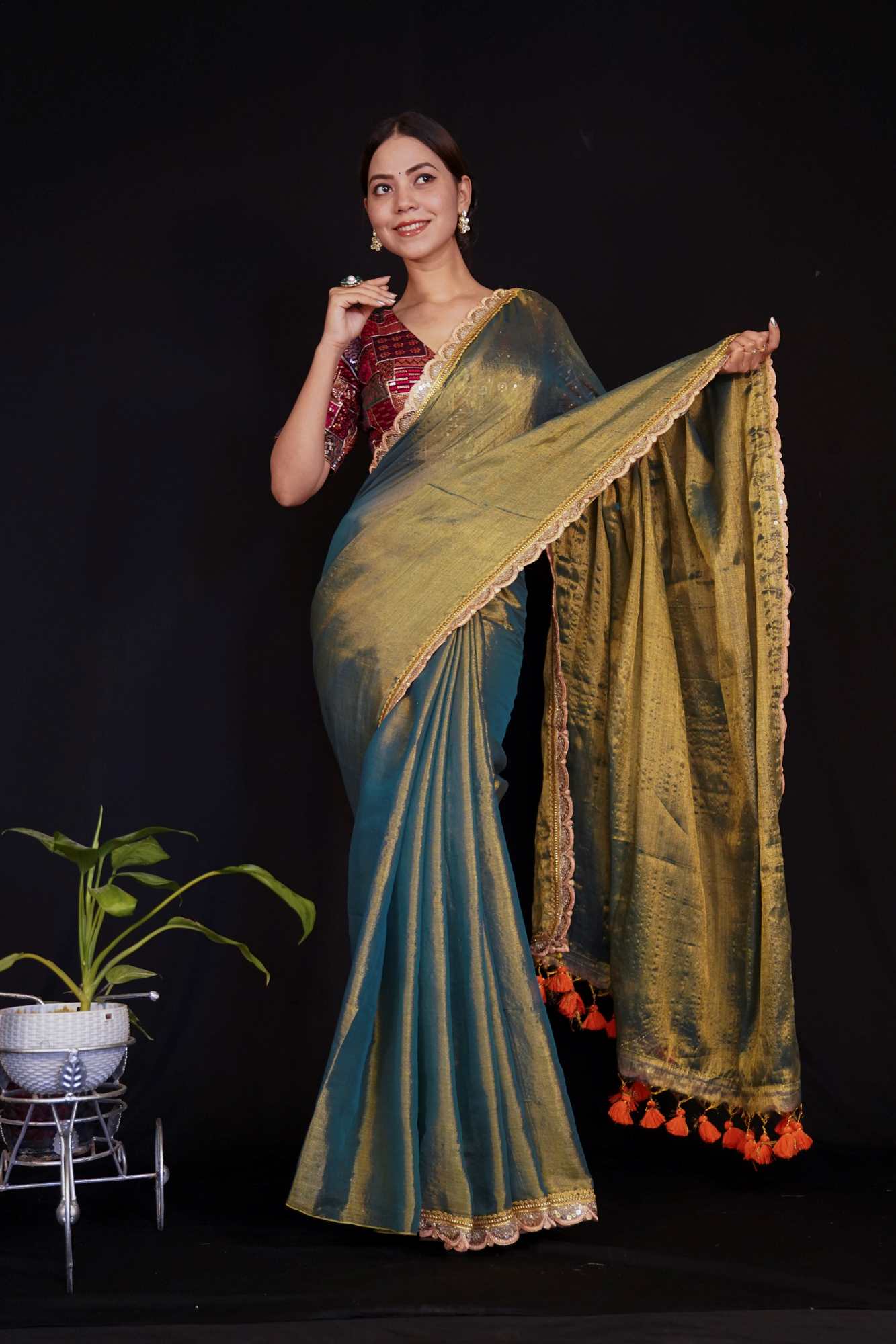 Ready to Wear One Minute Sarees Prestitched Sarees customised Plus Size 