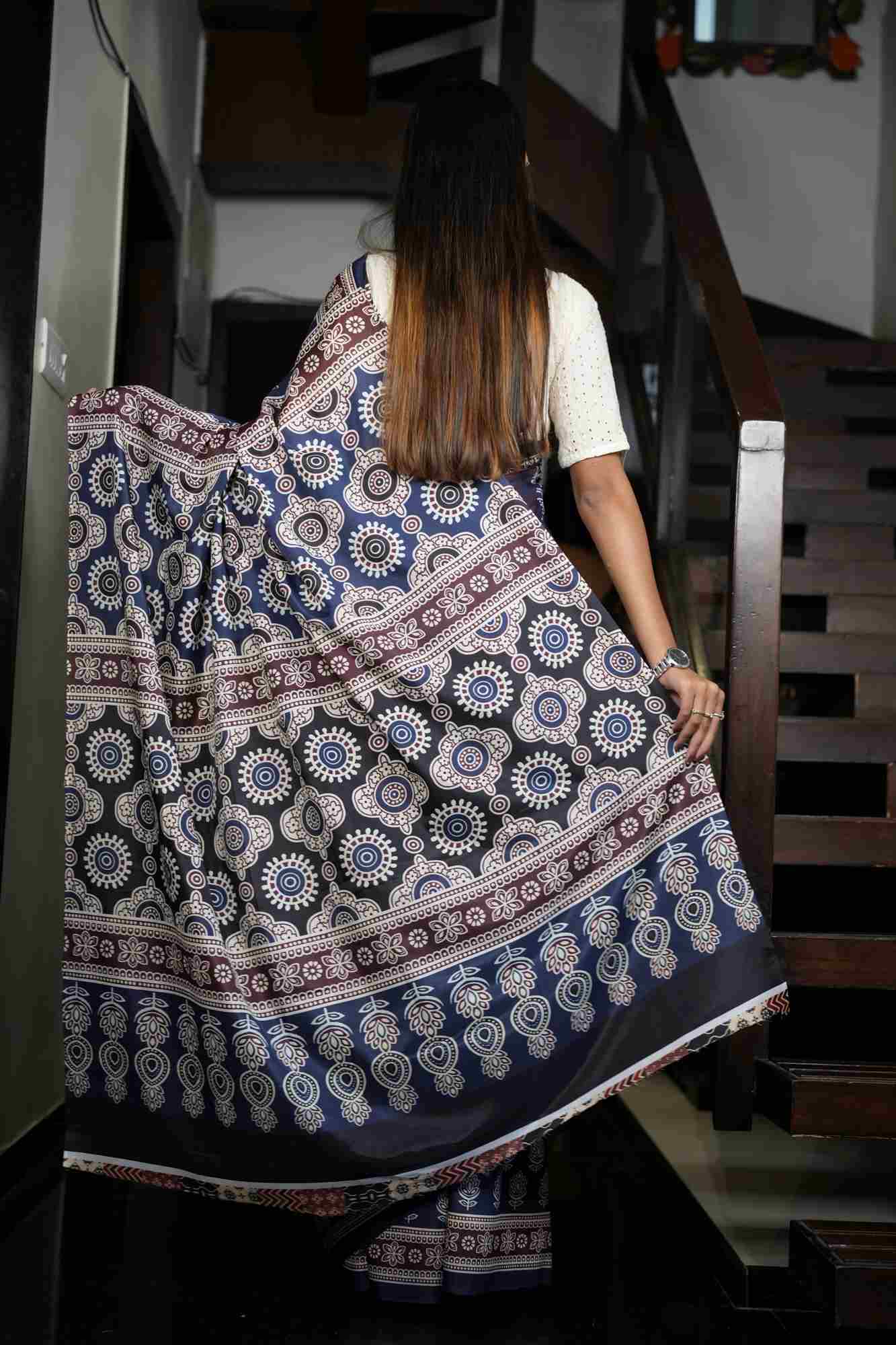 Work wear casual prestitched saree