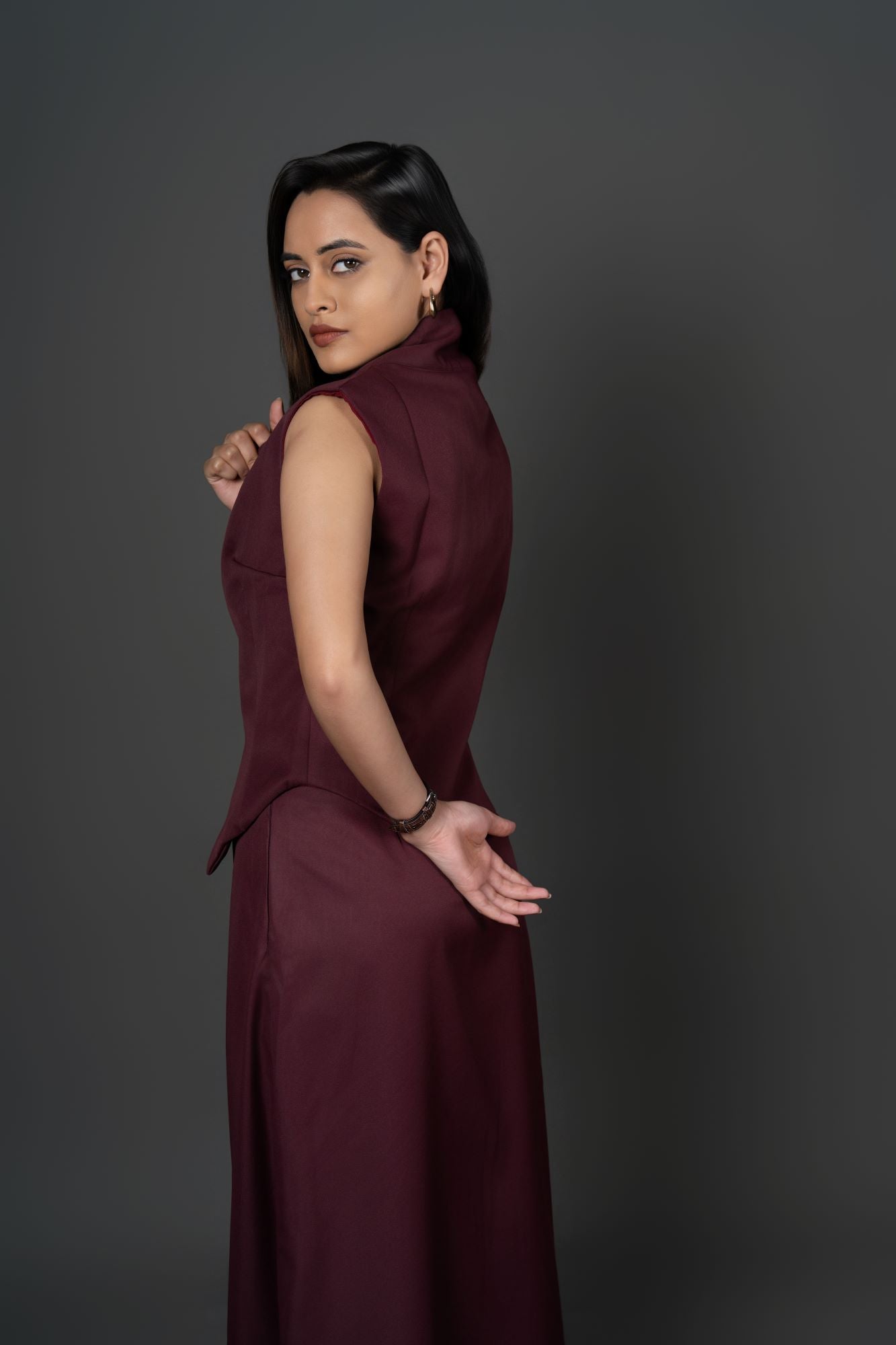 Tailored Movement Midi Skirt