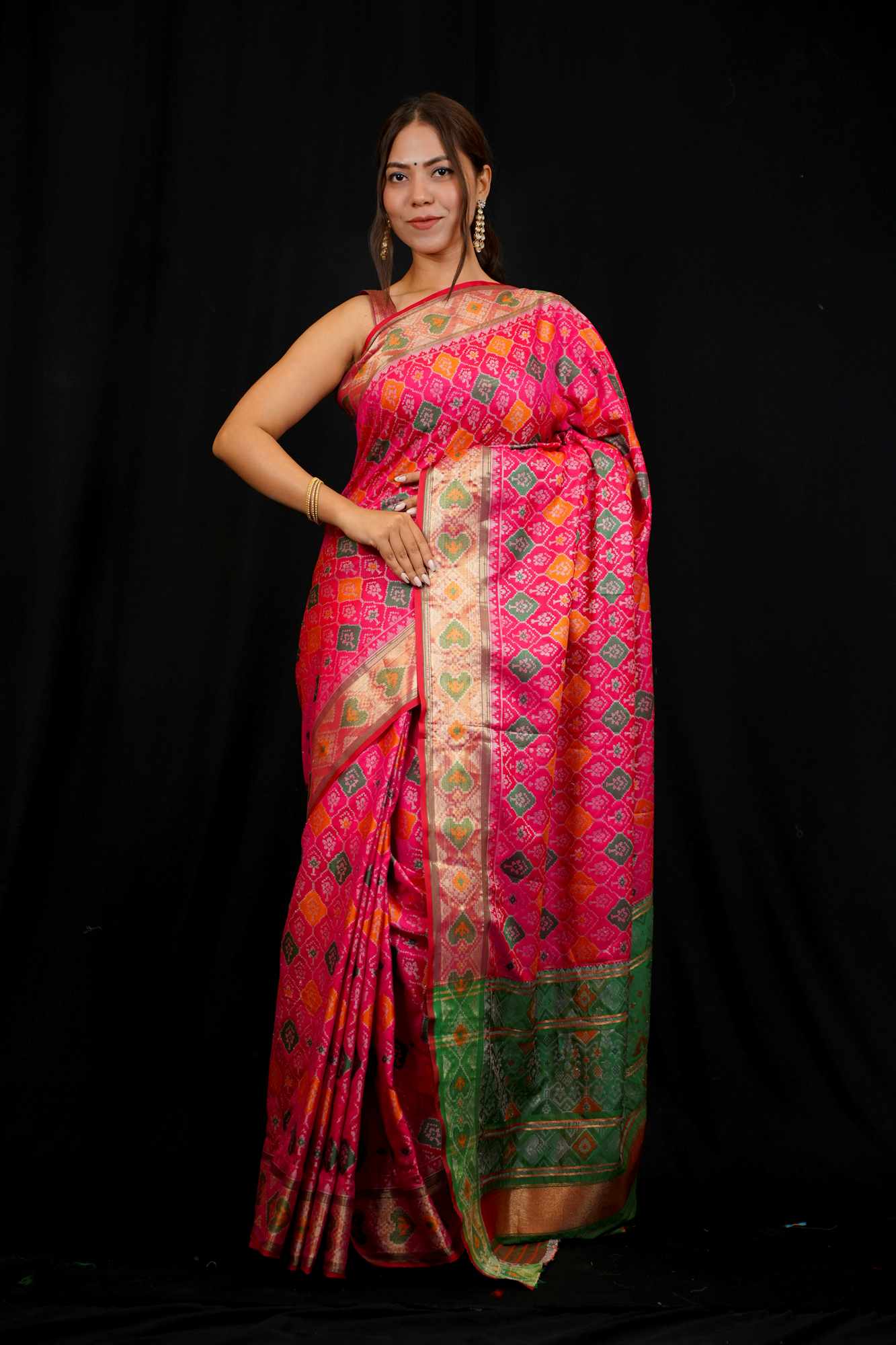 Patola weave ready to wear saree