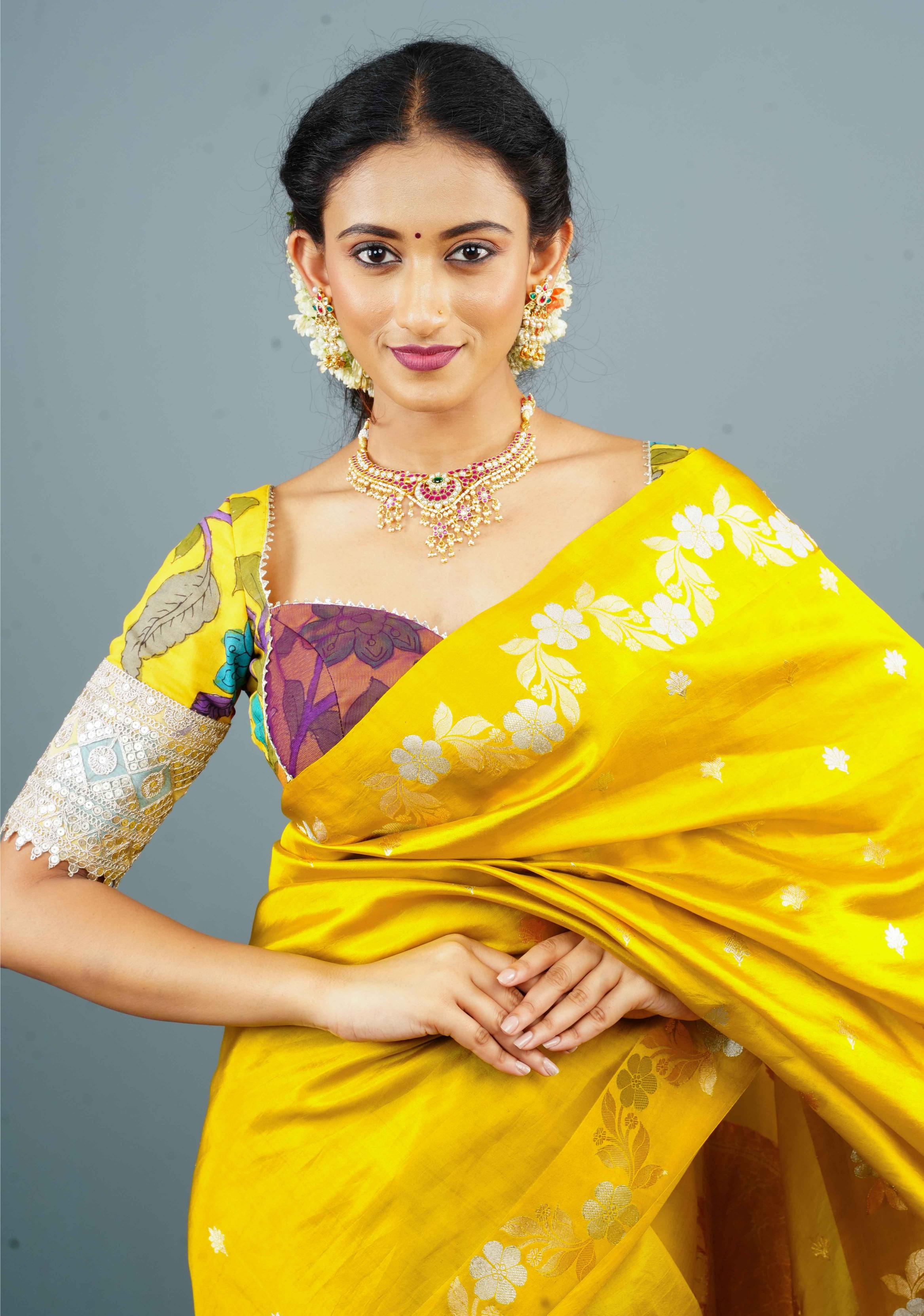 Jadau Necklace with dangling Pearls No Earrings | Shobitam