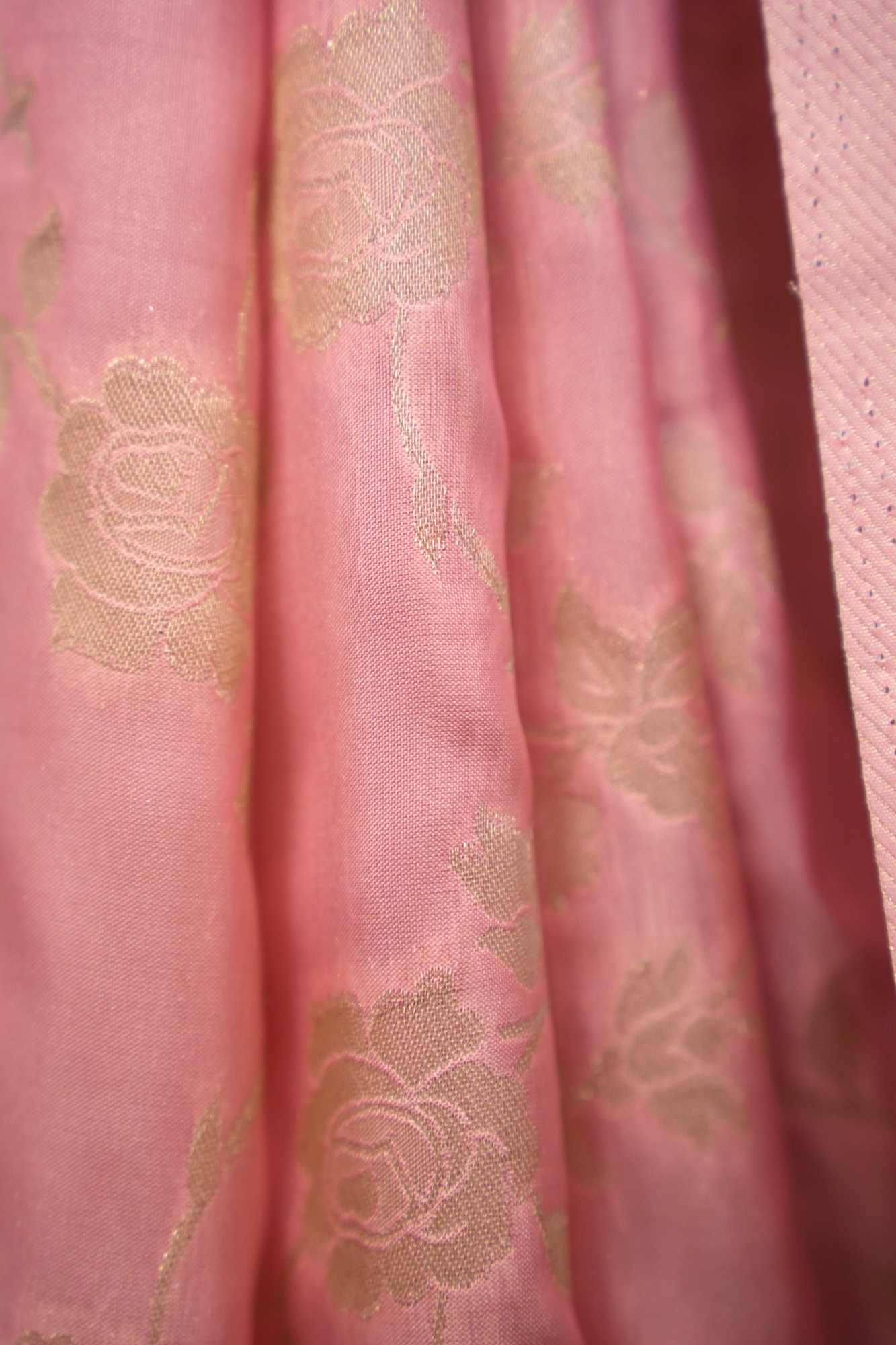 Banarasi Jaal Weaving Light Pink Ready to Wear Wrap In One Minute Saree