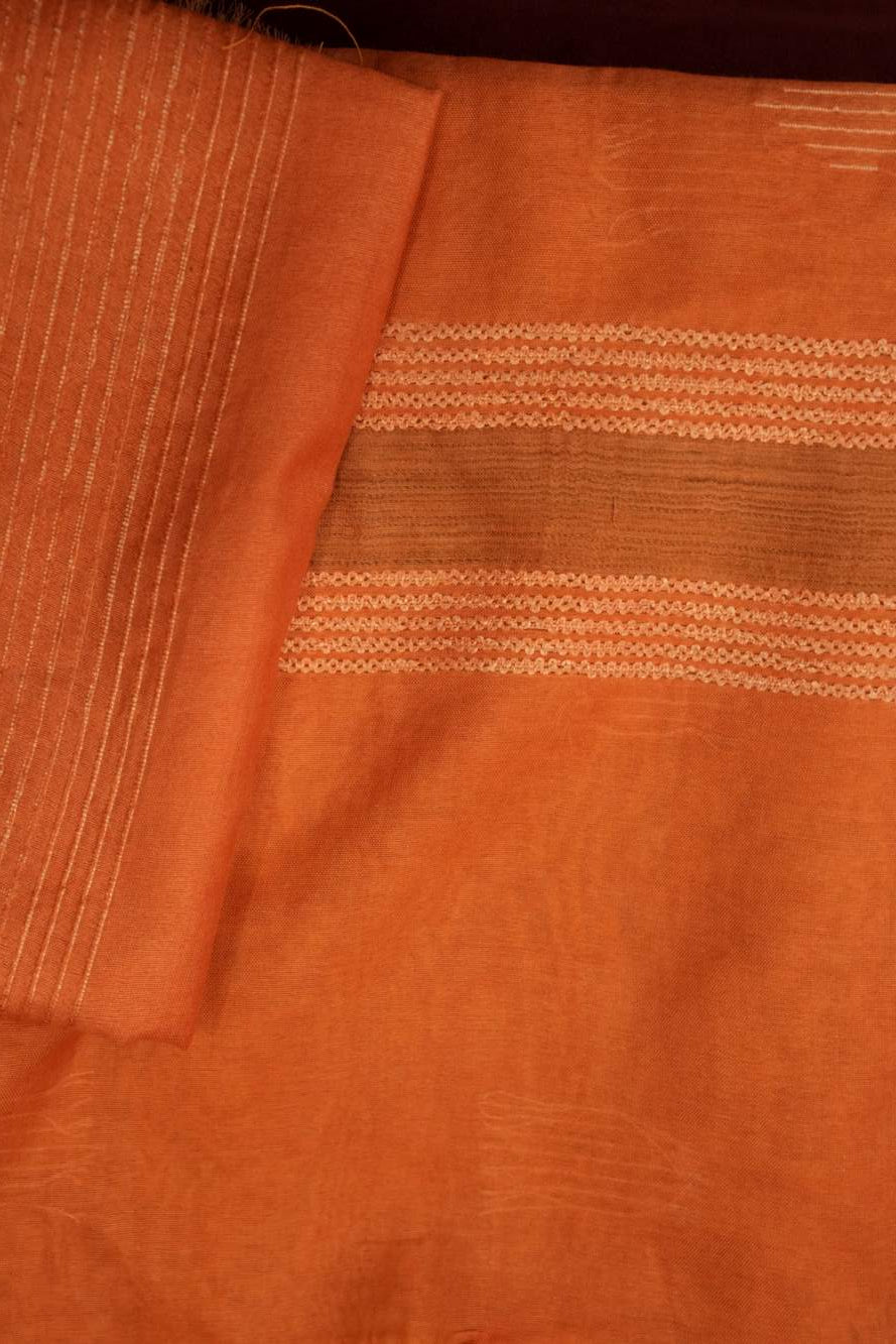 Soft Bhagalpuri silk dual toned with ghicha work sophisticated ready to wear saree