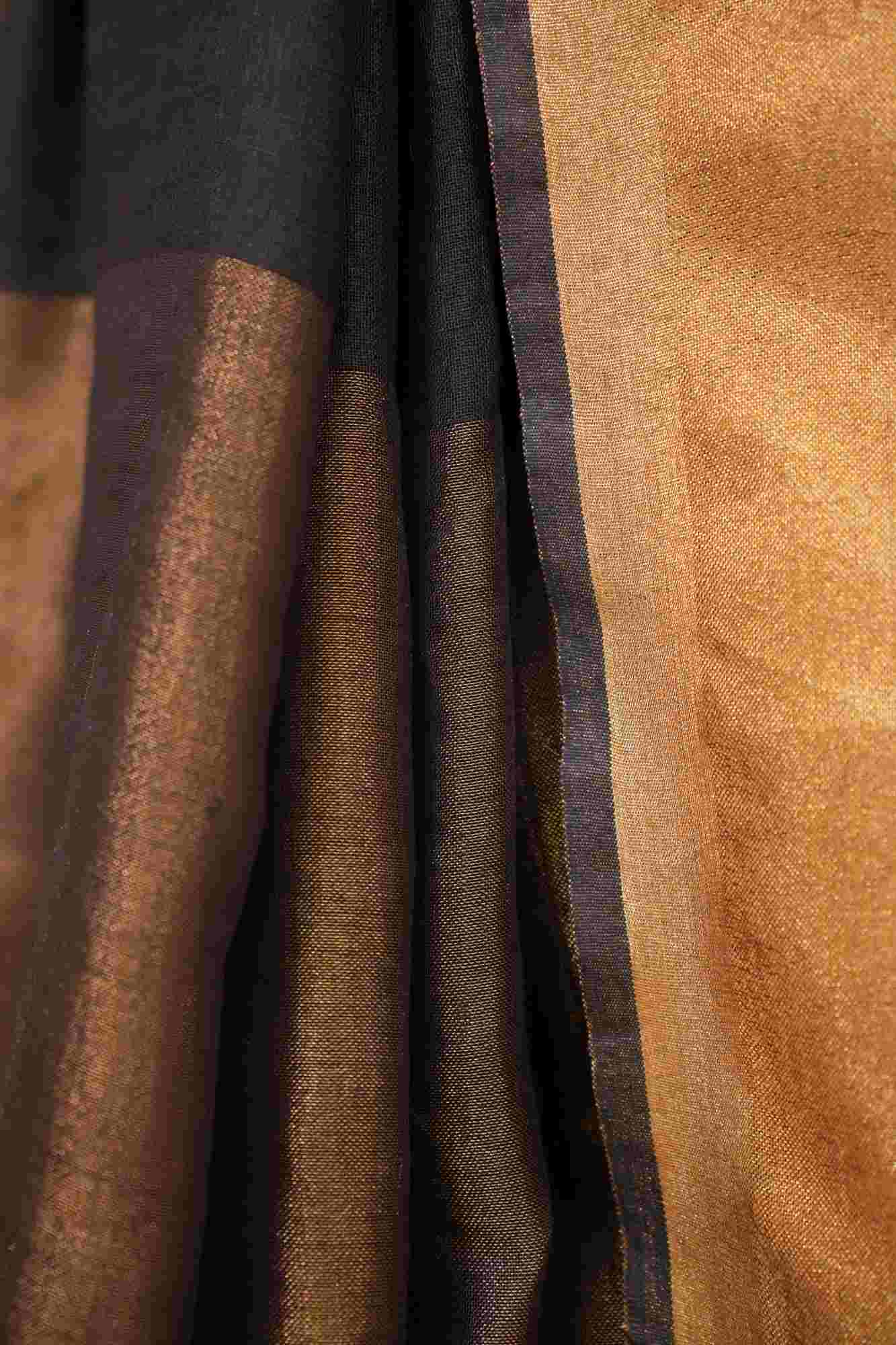 Premium Handloom Bhagalpuri Linen Silk With Tassels on Pallu Wrap In One Minute saree