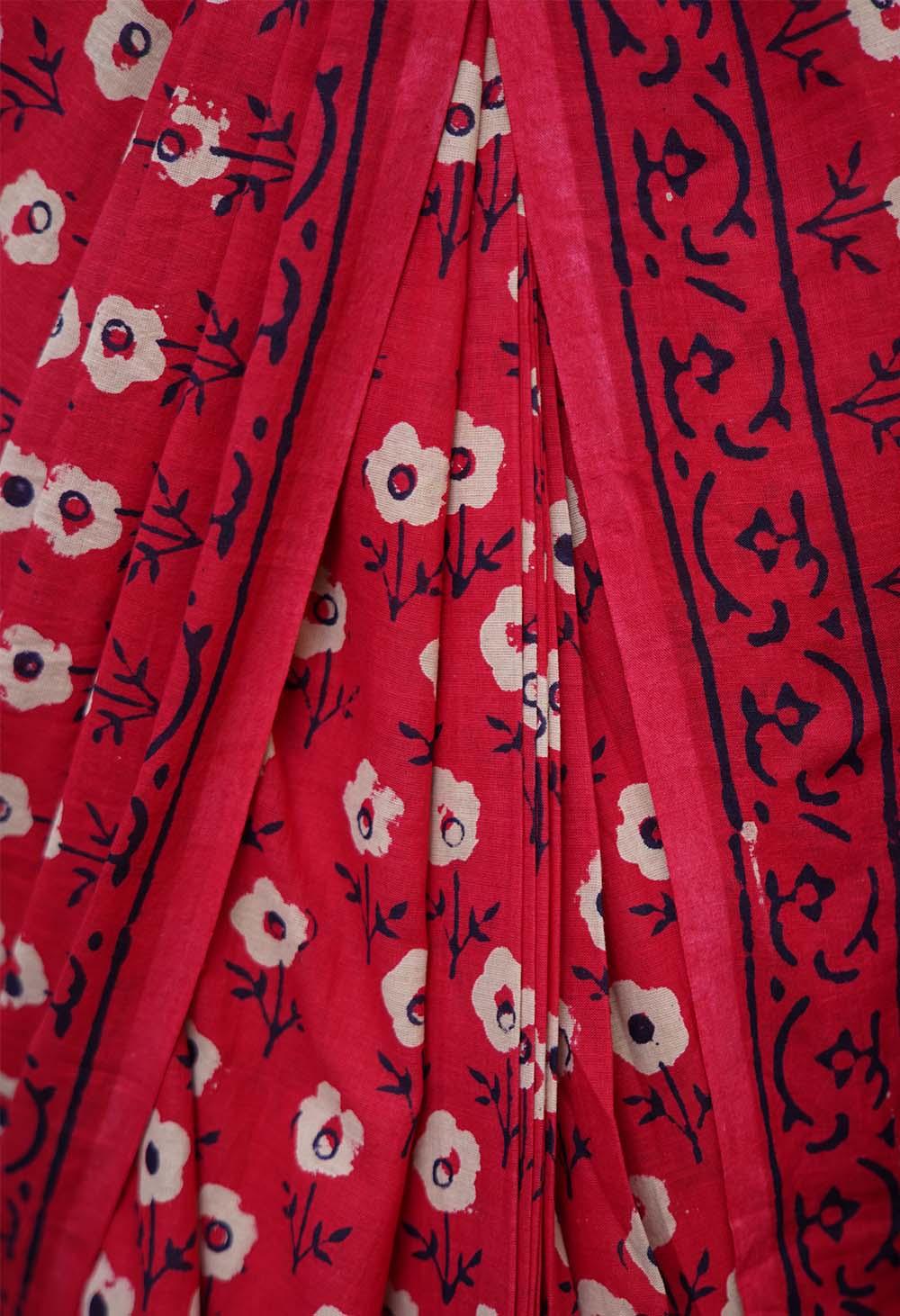 Casual gaamthi print cotton mul mul wrap in 1 minute saree