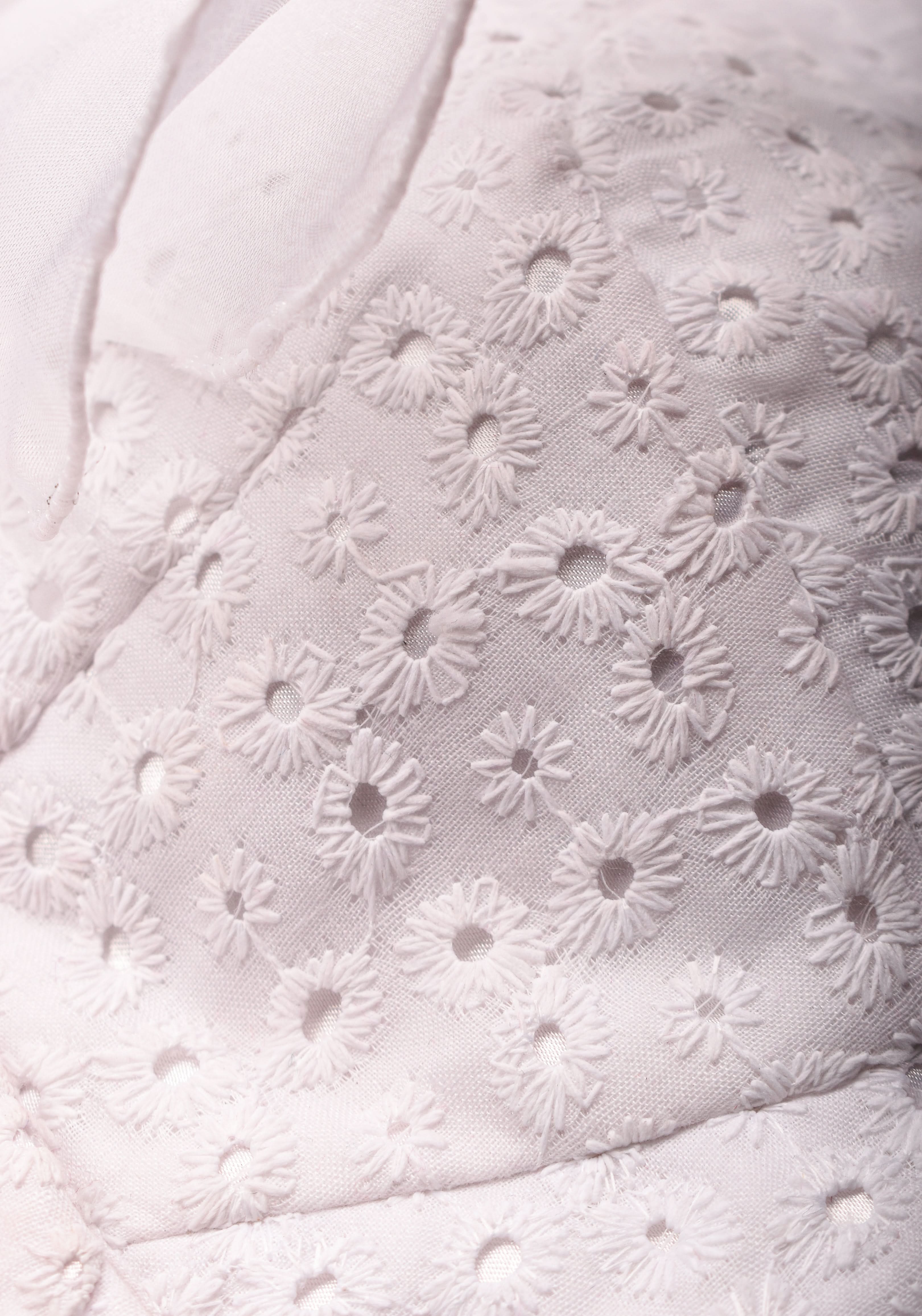 White Hakoba  blouse with Organza  Ruffle detailing , Made to Order | Shobitam