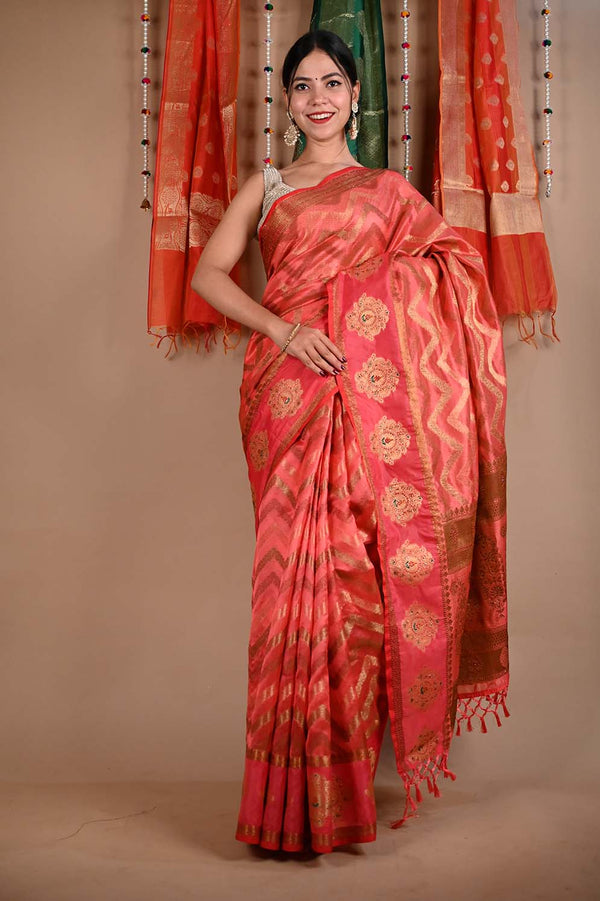 Premium Ready To Wear soft silk Over all With Ornate Pallu & Stone Sequin Border one minute saree - Isadora Life