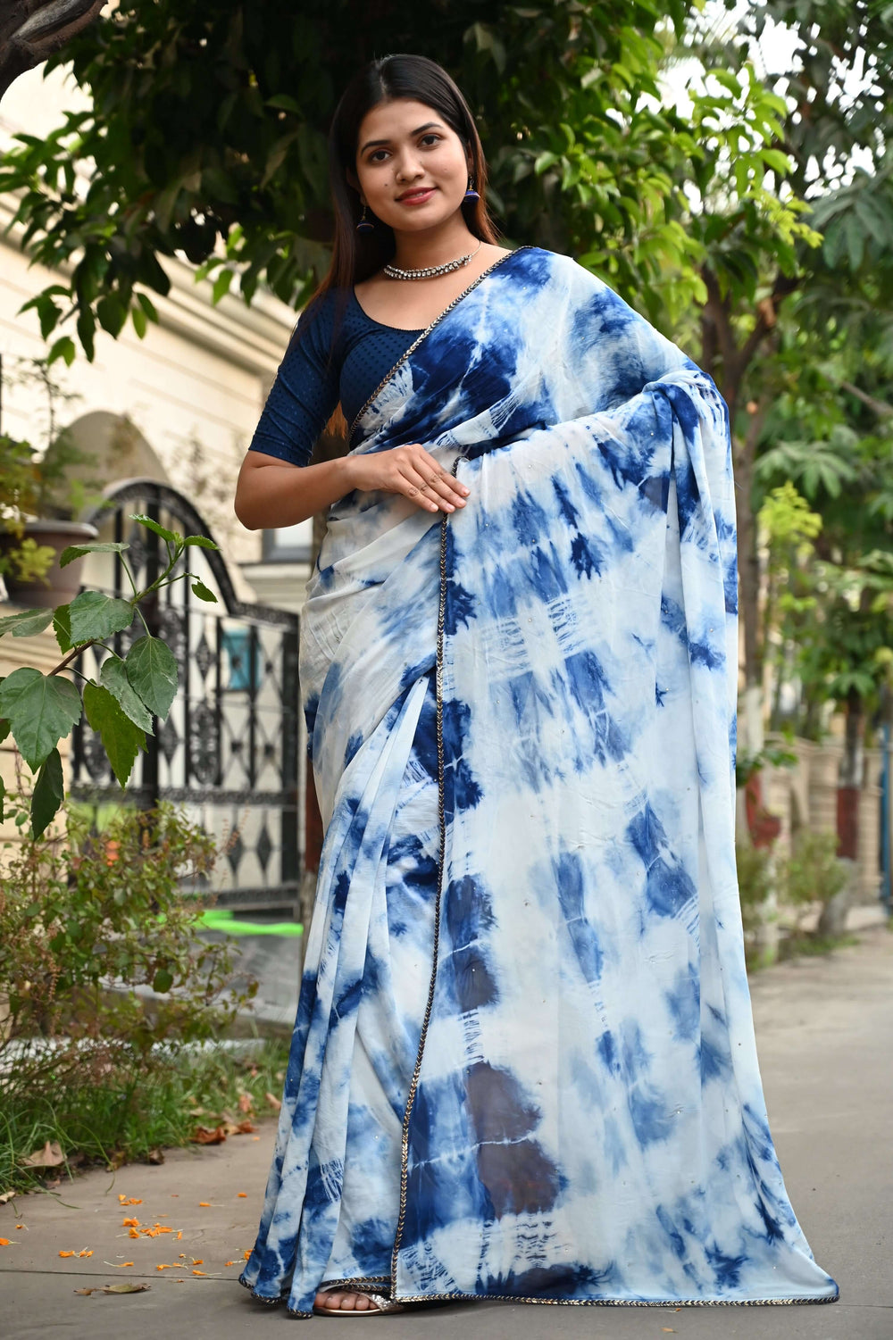 Gina Jamdani Mauve Cotton Printed Ready to Wear One Minute Saree
