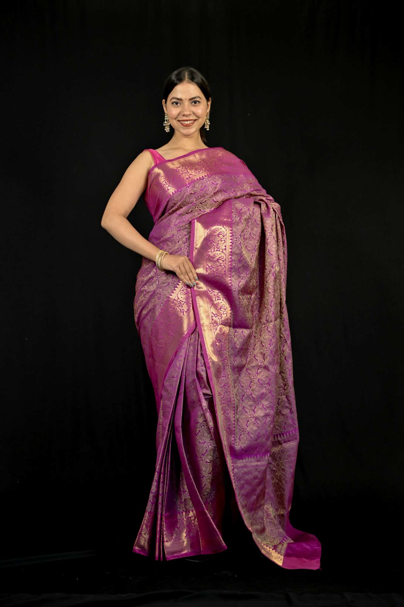 Tapeta Silk with Zari Weaving Ready To Wear Saree