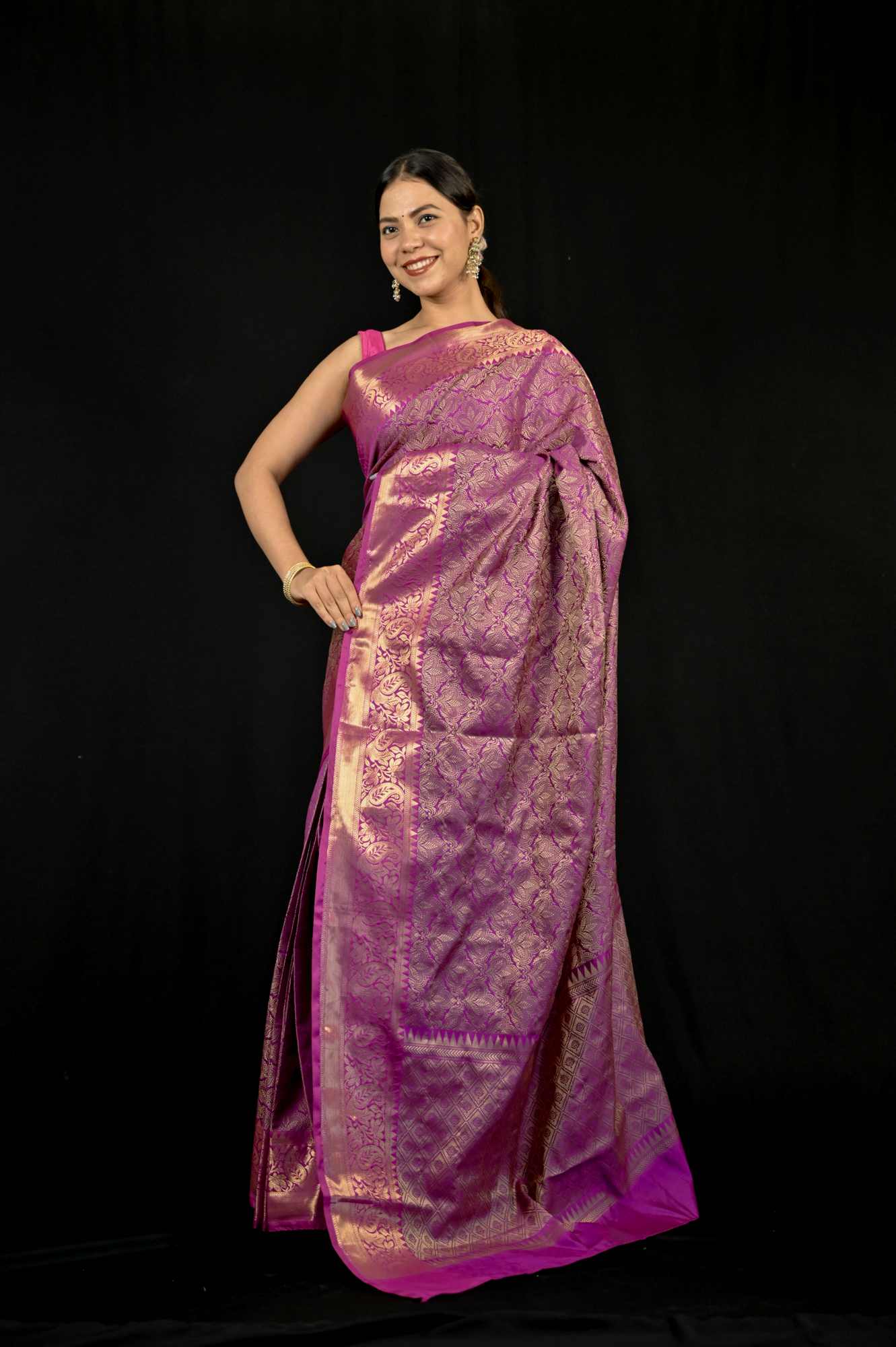 Tapeta Silk with Zari Weaving Ready To Wear Saree