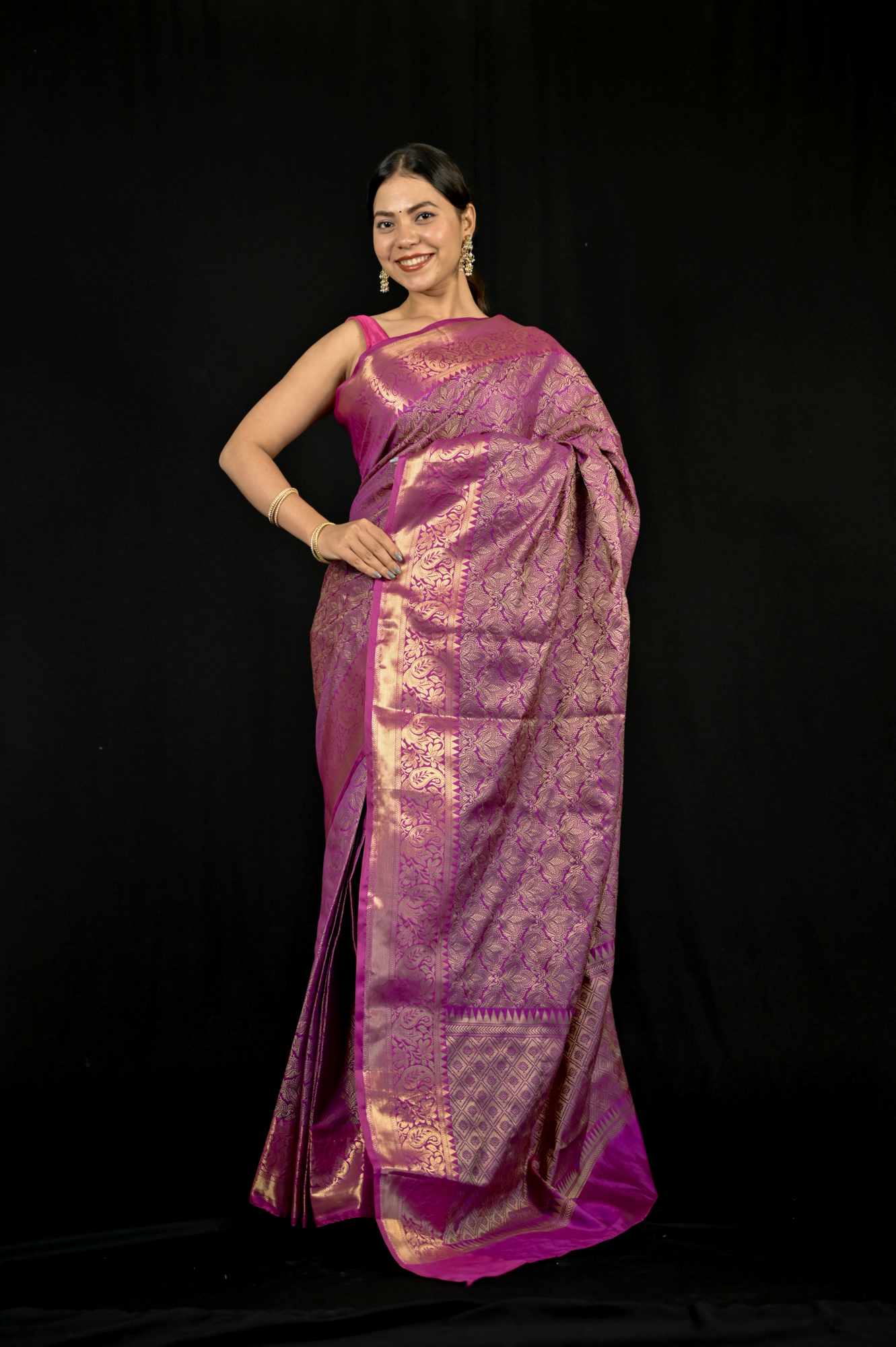 Tapeta Silk with Zari Weaving Ready To Wear Saree