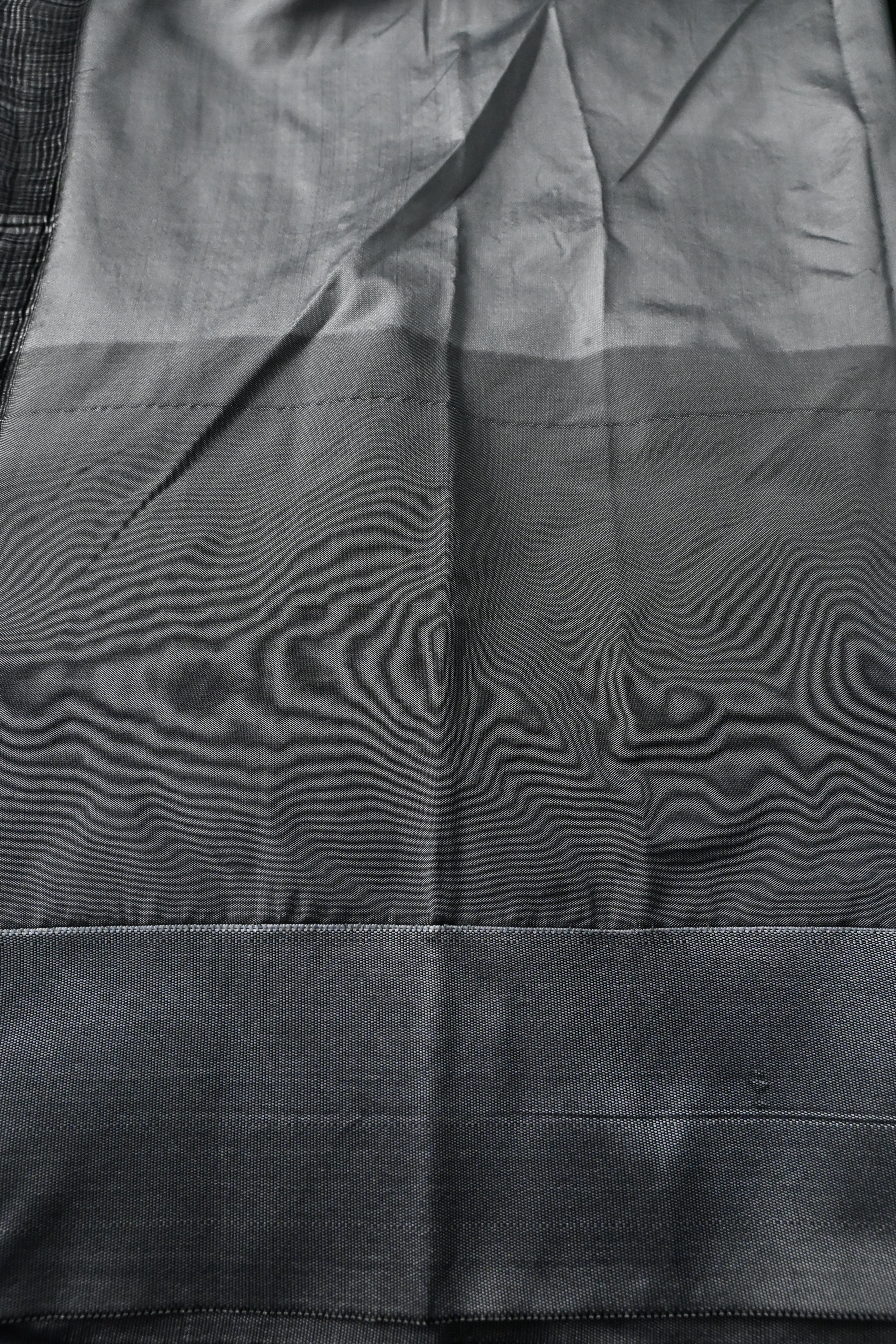 Dark Green Ilkal Weave Art Silk Bagalkote Saree with Zari Veldhari Horizontal Stripes and Contrast Temple Border | SHOBITAM