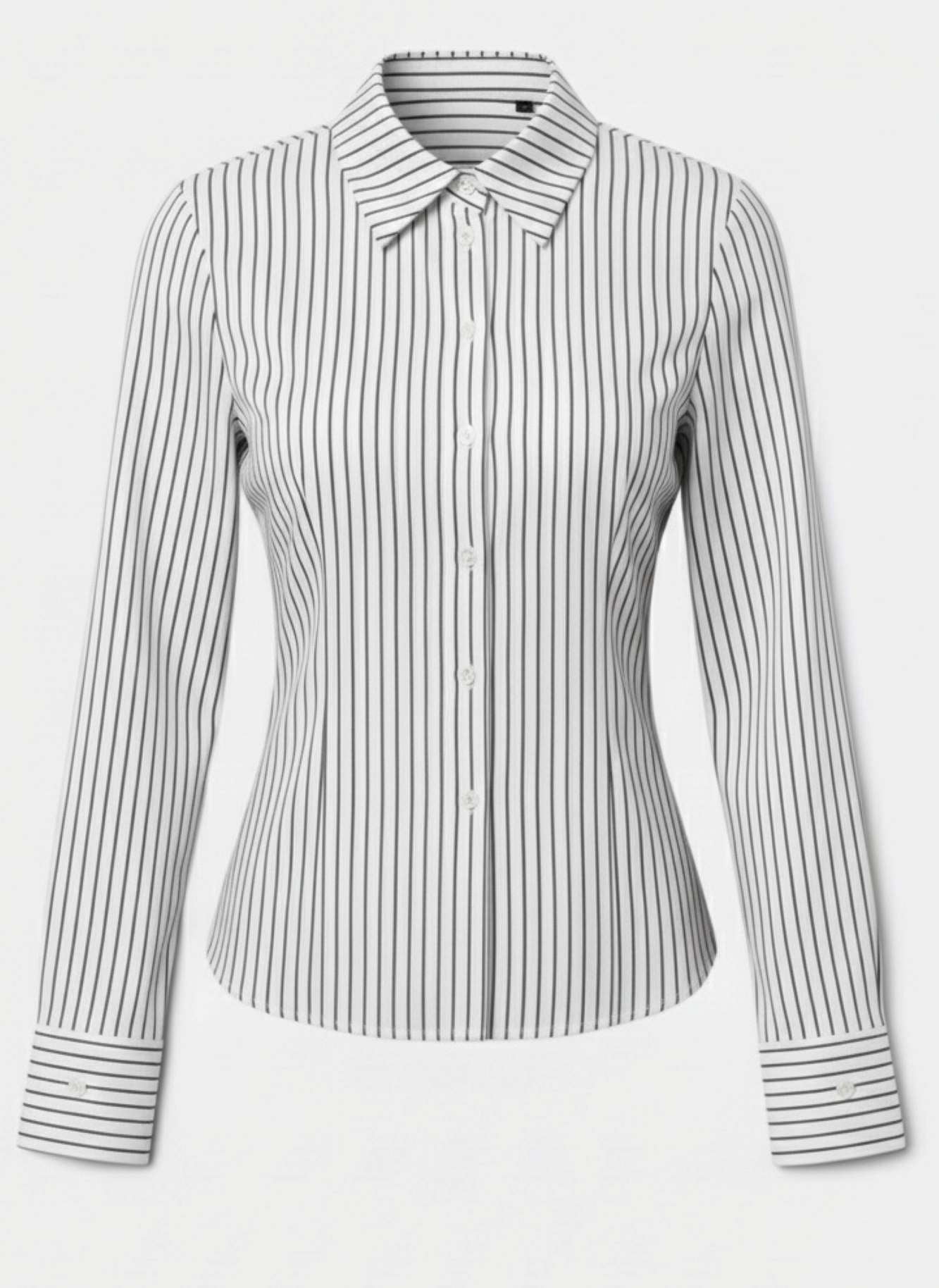 Corset Stripes Fitted Shirts Lace up corset back